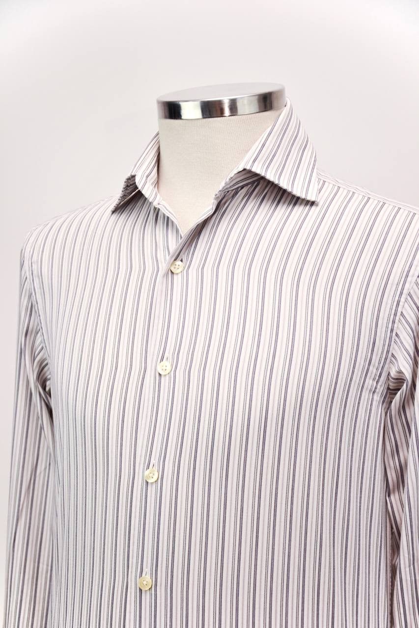 Alfred Dunhill DUNHILL Striped shirt Size US S / EU 44-46 / 1 - 2 Thumbnail