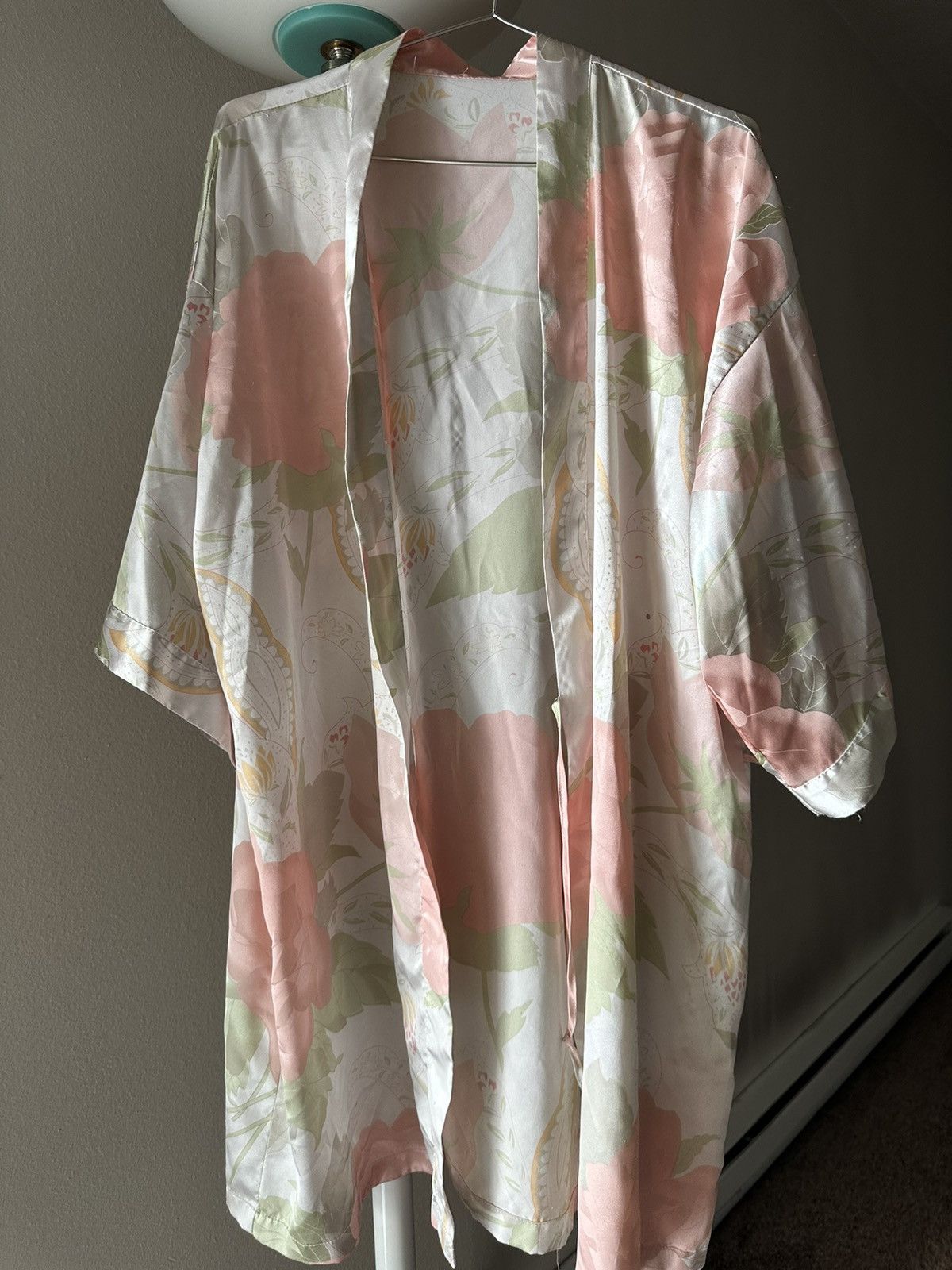 Vintage Silk Night Robe Size M / US 6-8 / IT 42-44 - 2 Thumbnail