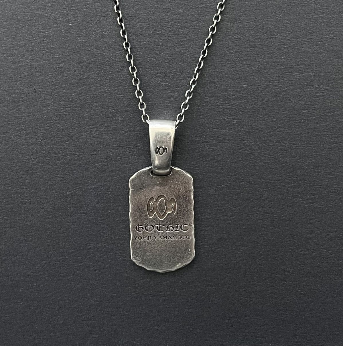 Yohji Yamamoto GOTHIC YOHJI YAMAMOTO Dog Tag Pendant with Chain