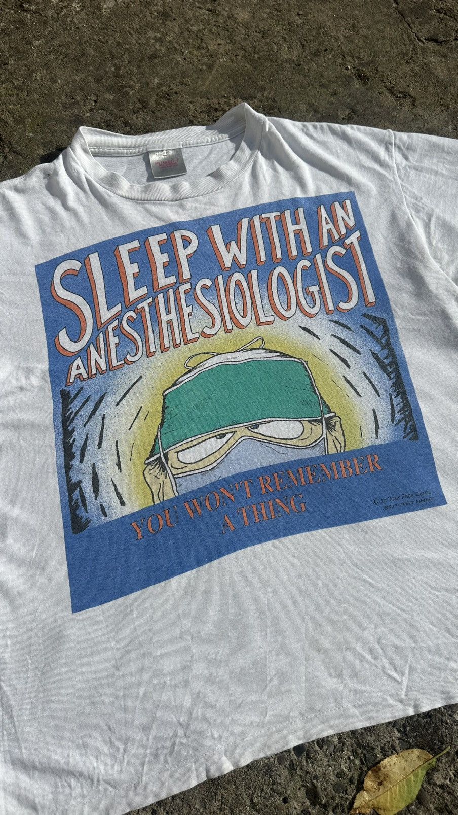 Vintage VTG ‘90s Sleep With An Anaesthesiologist Medicine Tee Shirt Size US XL / EU 56 / 4 - 3 Thumbnail