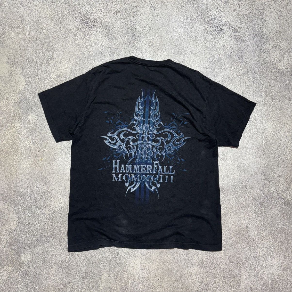 Band Tees × Vintage HAMMERFALL HAMMER HIGH UNTIL I DIE Official SHIRT XL Gildan Size US L / EU 52-54 / 3 - 6 Thumbnail