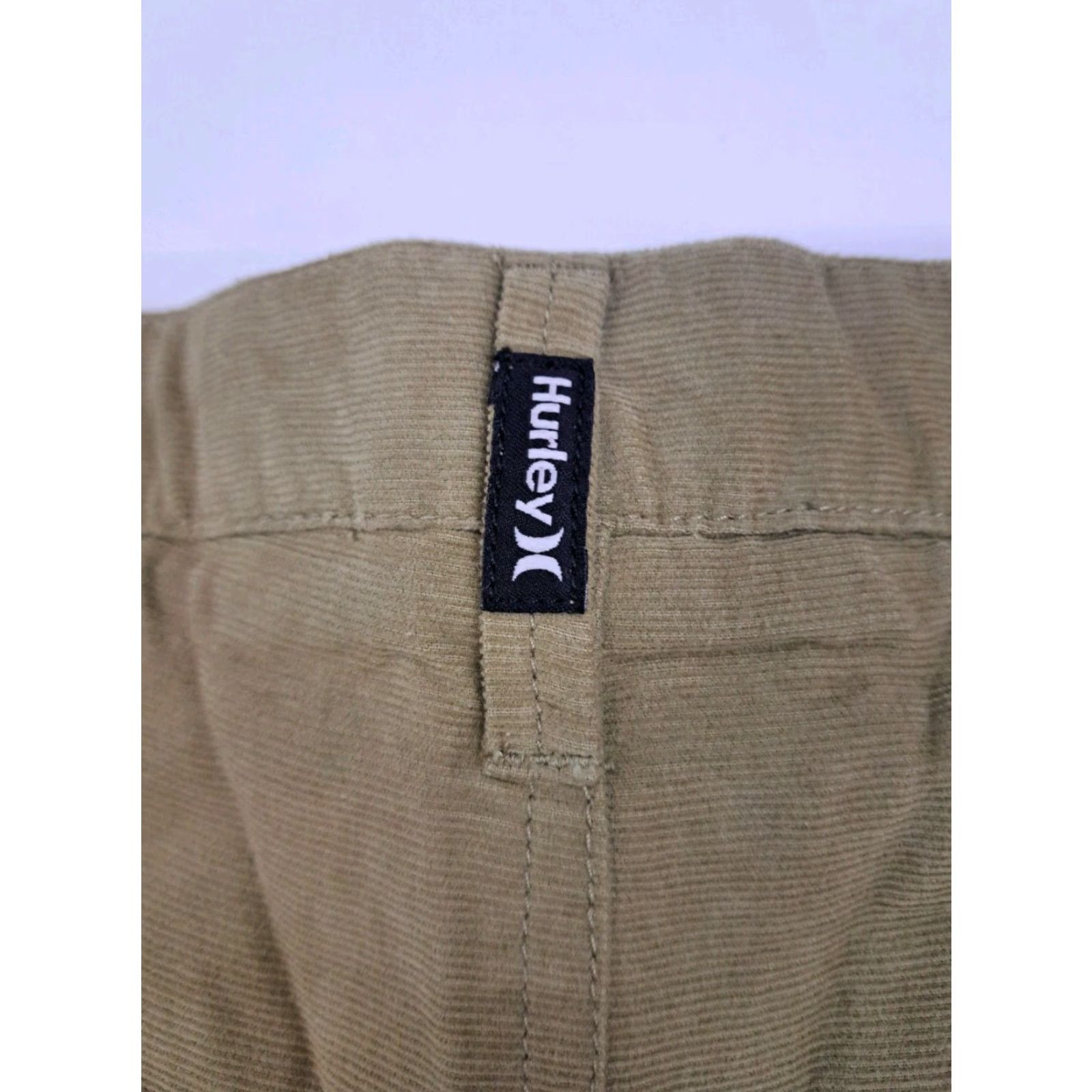 Hurley Hurley Corduroy Chino Walkshort Khaki Tan Mens Size 32 Inseam 9 Casual Beach Stretch Flat Front Zip Regular Pattern Solid 6707 Size US 32 / EU 48 - 5 Thumbnail