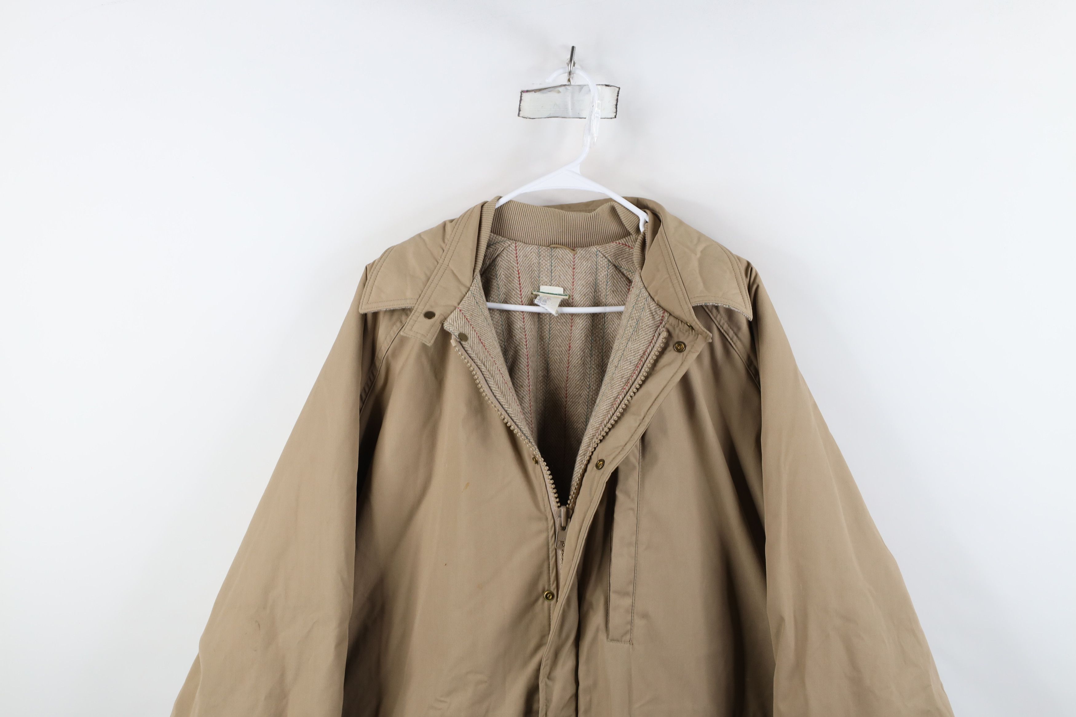 Woolrich Woolen Mills Vintage 90s Woolrich Wool Lined Trench Coat Parka Jacket USA Size US XL / EU 56 / 4 - 2 Thumbnail