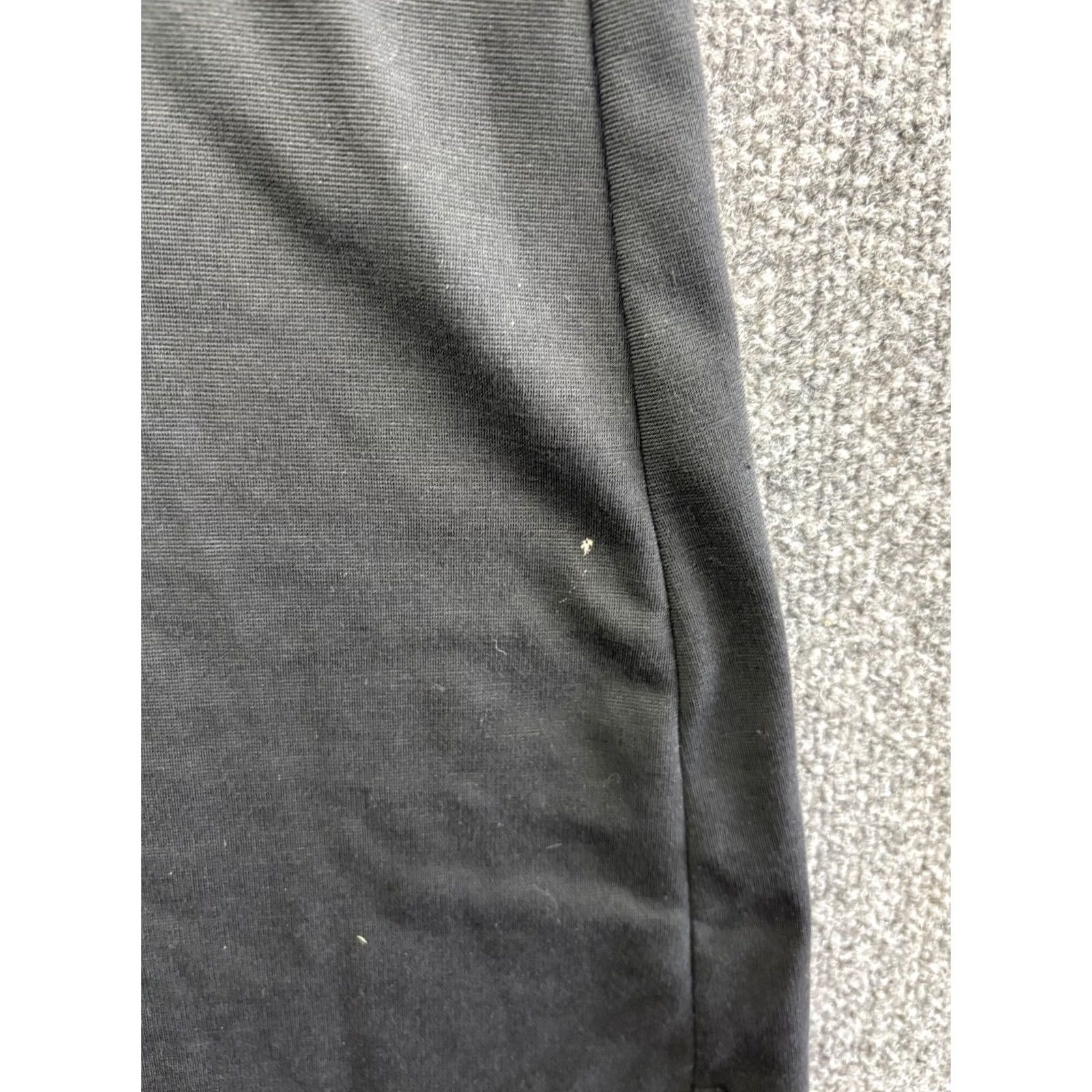 Vintage REI Cap Sleeve Dress Women's XS Black Pleated V-Neck Pocket A-Line Knit Polyester Spandex Casual Size XS / US 0-2 / IT 36-38 - 6 Thumbnail