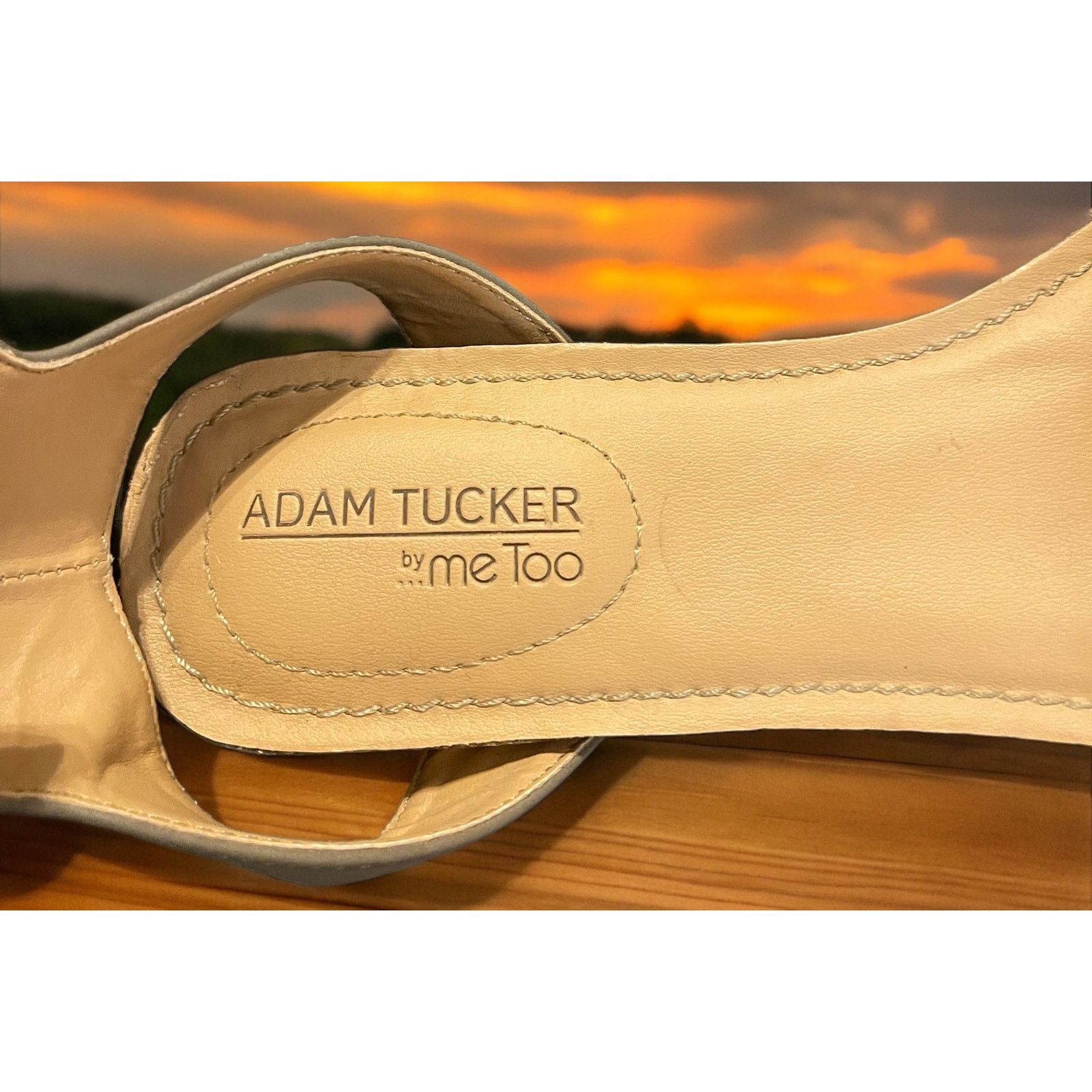 Unknown London Sandals Adam Tucker By Me Too Flats Ankle Straps Sz 8.5 M Size US 8.5 / IT 38.5 - 5 Thumbnail