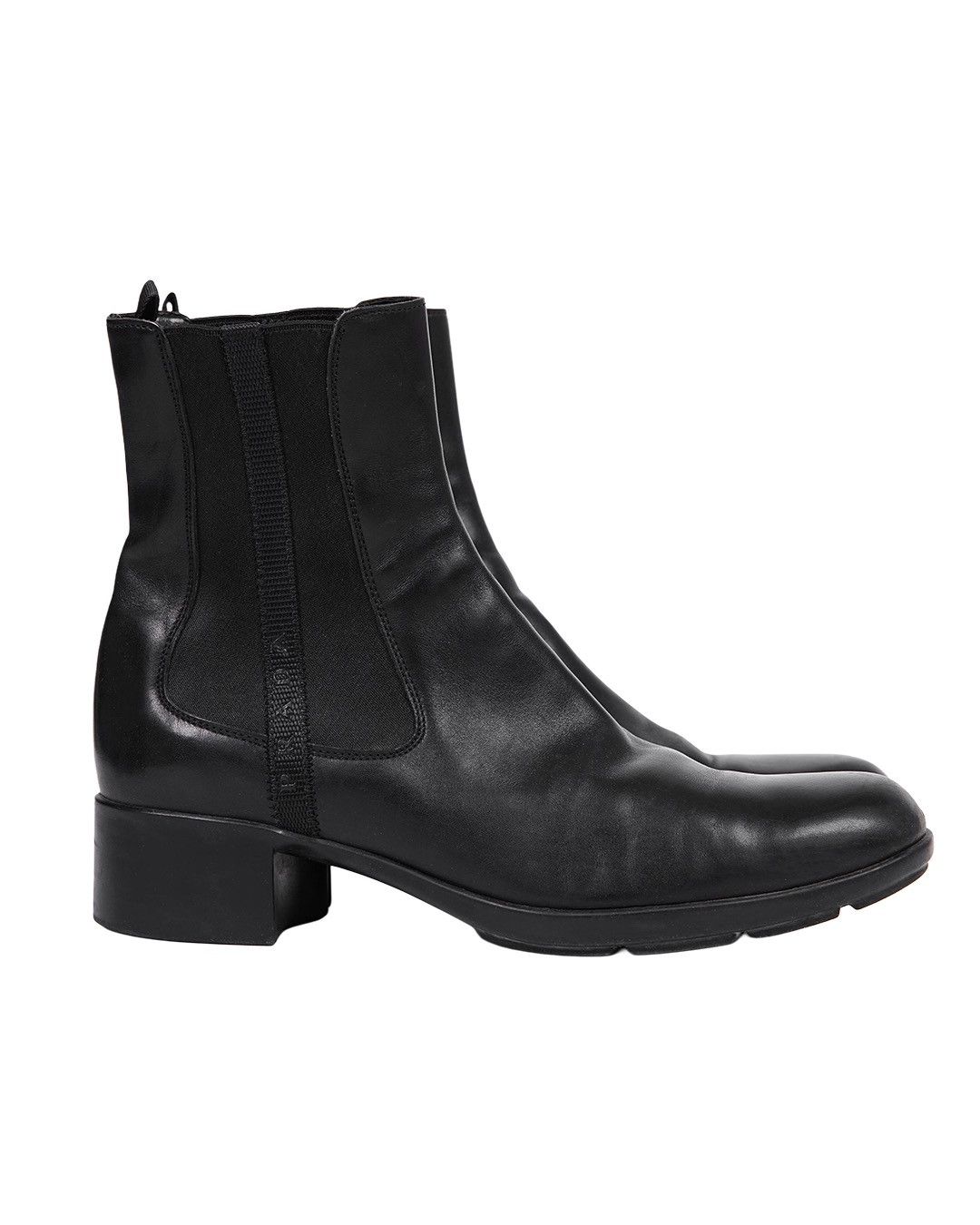 Prada Prada Black Leather Ankle Boots Size US 8.5 / IT 38.5 - 4 Thumbnail