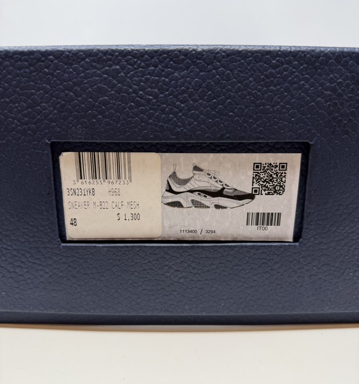 Dior Dior B22 Sneaker White/Black Size US 15 / EU 48 - 10 Thumbnail