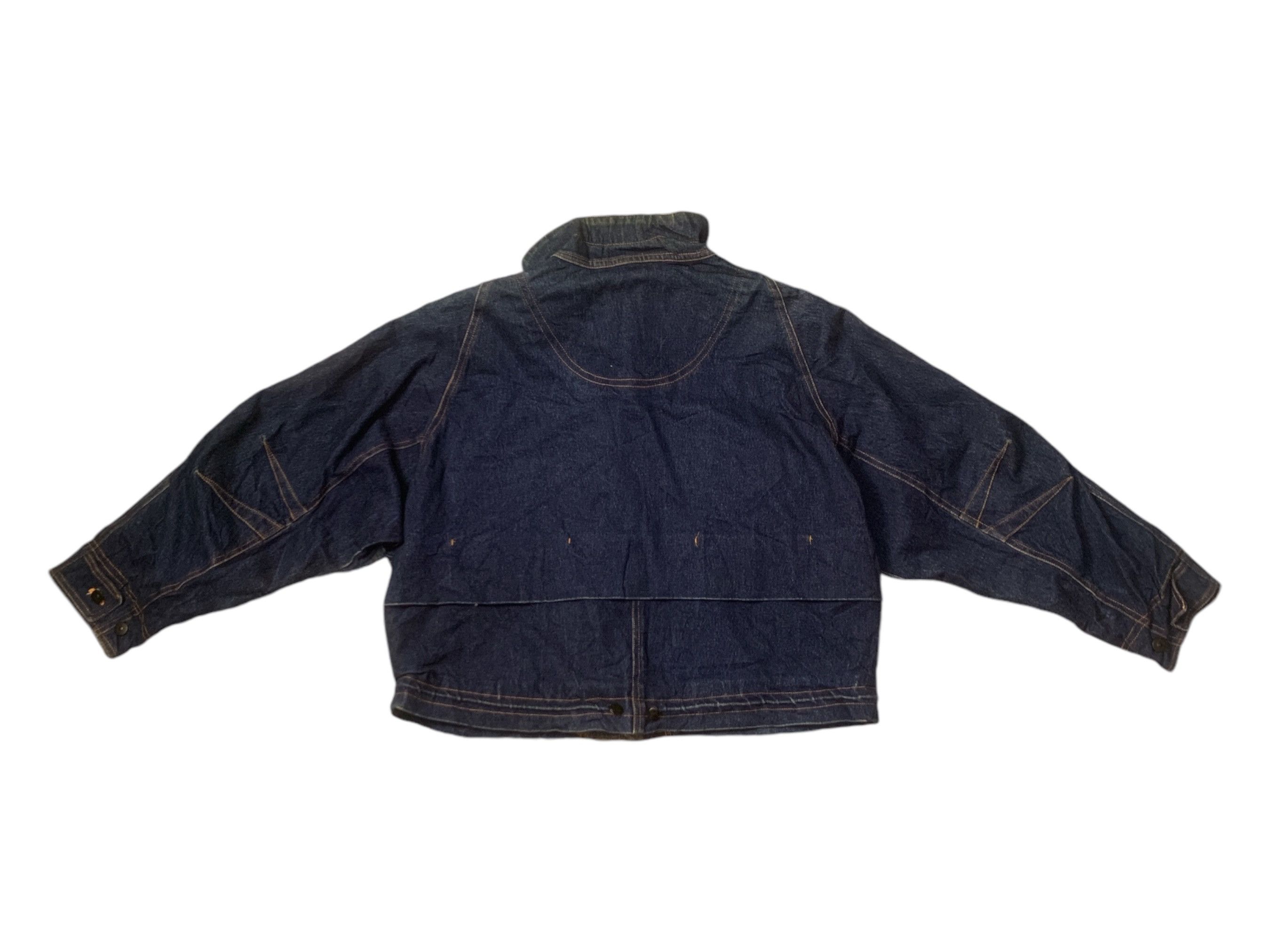 Designer Rare Design Vintage Avant Le Temps Denim Jackets Size XXL / US 16-18 / IT 52-54 - 2 Thumbnail