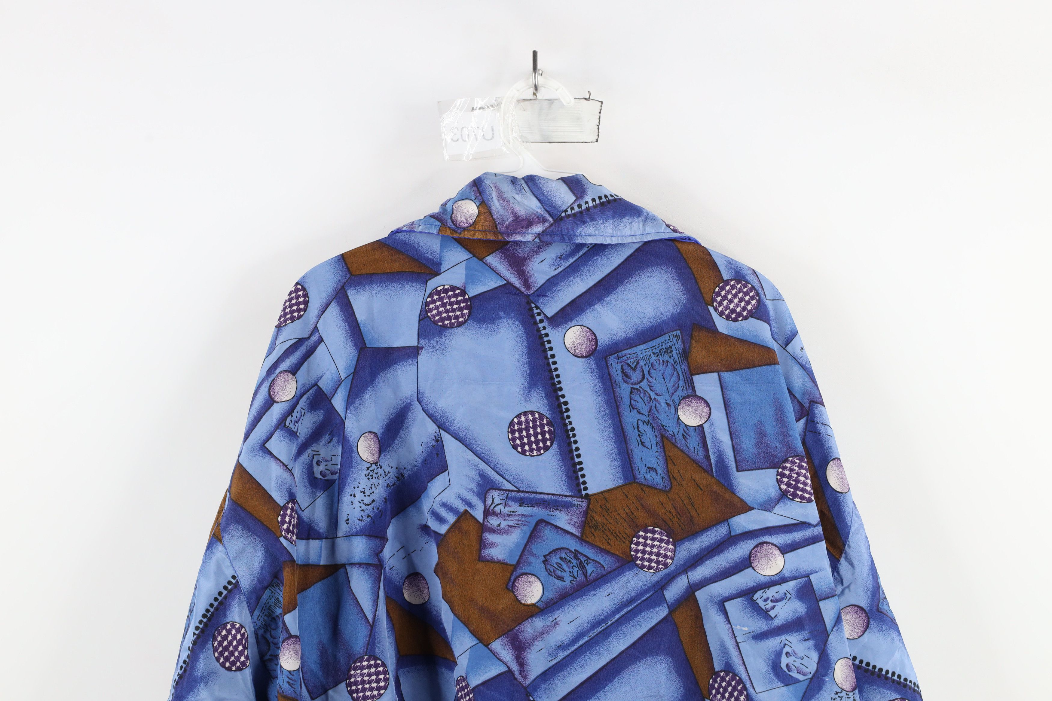Vintage Vintage 90s Streetwear Abstract Lined Windbreaker Jacket Size XL / US 12-14 / IT 48-50 - 13 Thumbnail