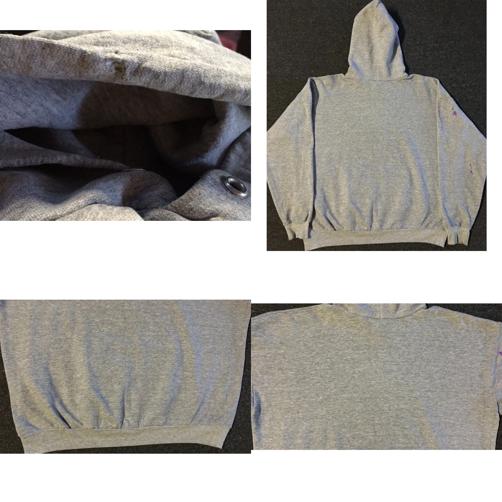 Vintage Vtg Stanford University Hoodie Gray L Boxy Distressed Faded 90s College Sports Pullover Men Shirt University USA Breach? Size US L / EU 52-54 / 3 - 9 Thumbnail
