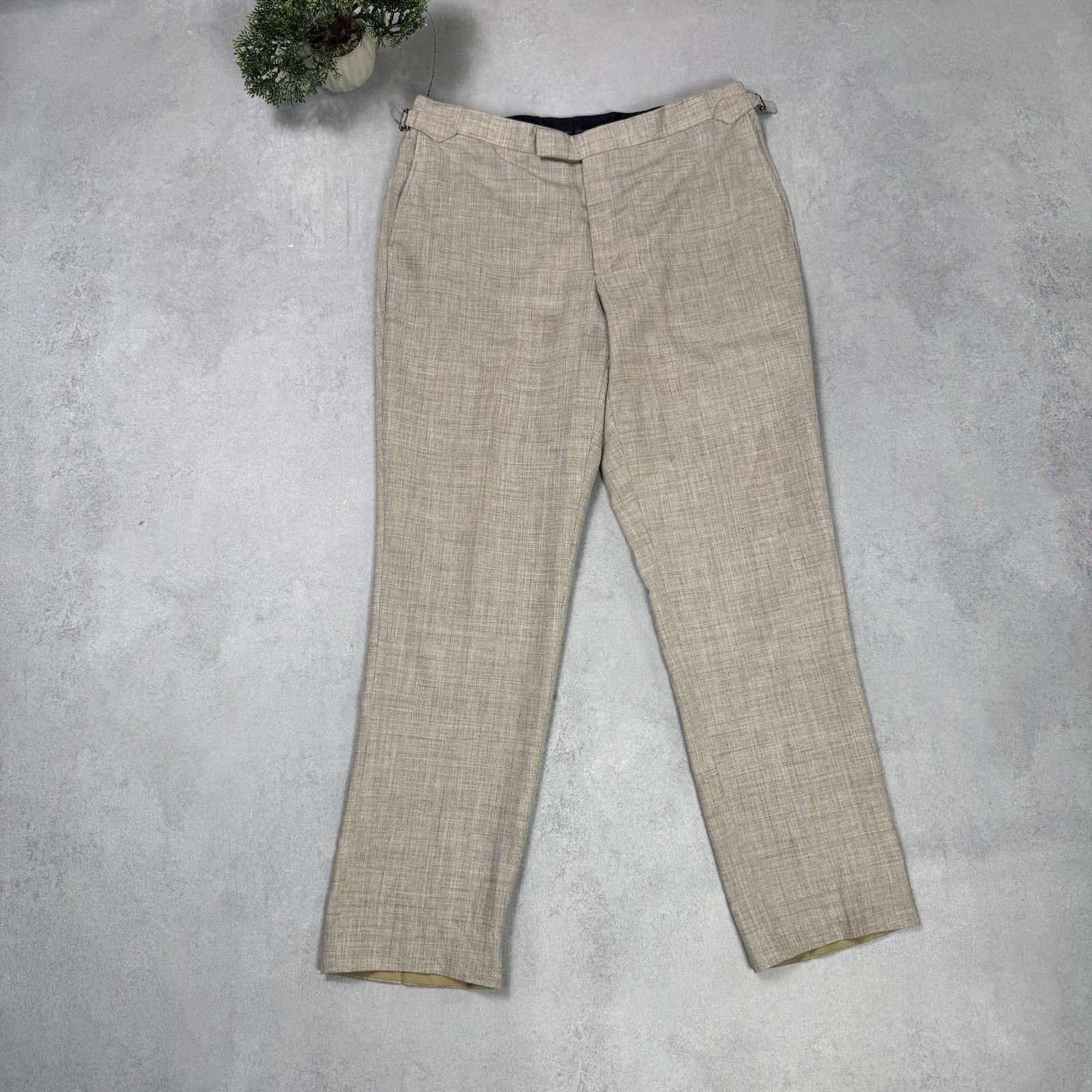 Hackett J.P. Hackett 14 Savile Raw Loro Piaba Ink Suit Men 42r/52r Size 42R - 18 Thumbnail