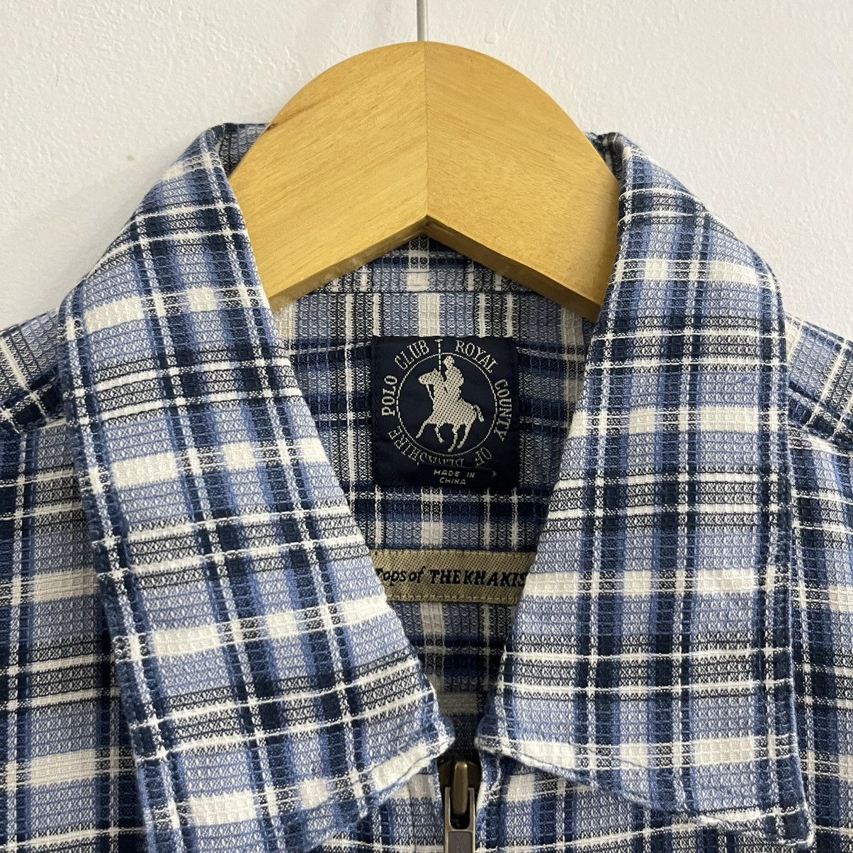 Japanese Brand Polo Club Plaid Zip Shirt Size US L / EU 52-54 / 3 - 3 Thumbnail