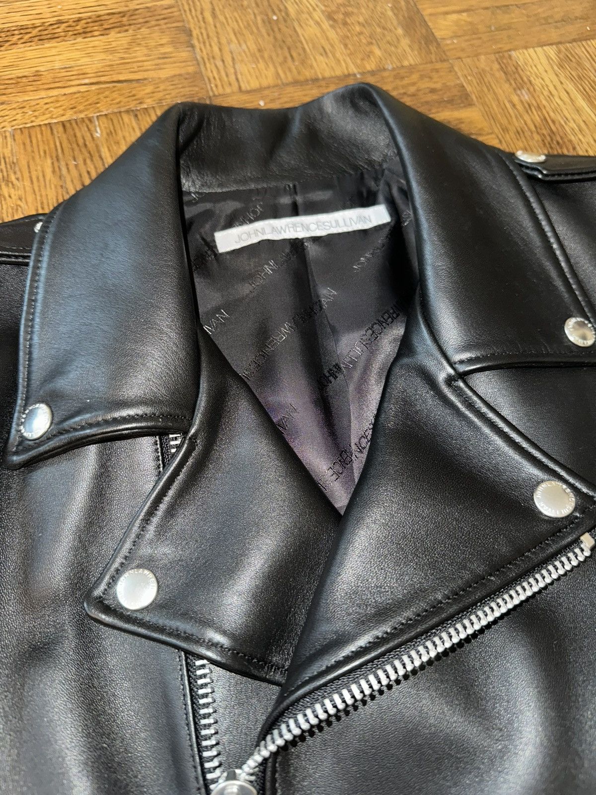 JOHN LAWRENCE SULLIVAN MSRP $3200 Moto Leather Jacket Size US S / EU 44-46 / 1 - 2 Thumbnail