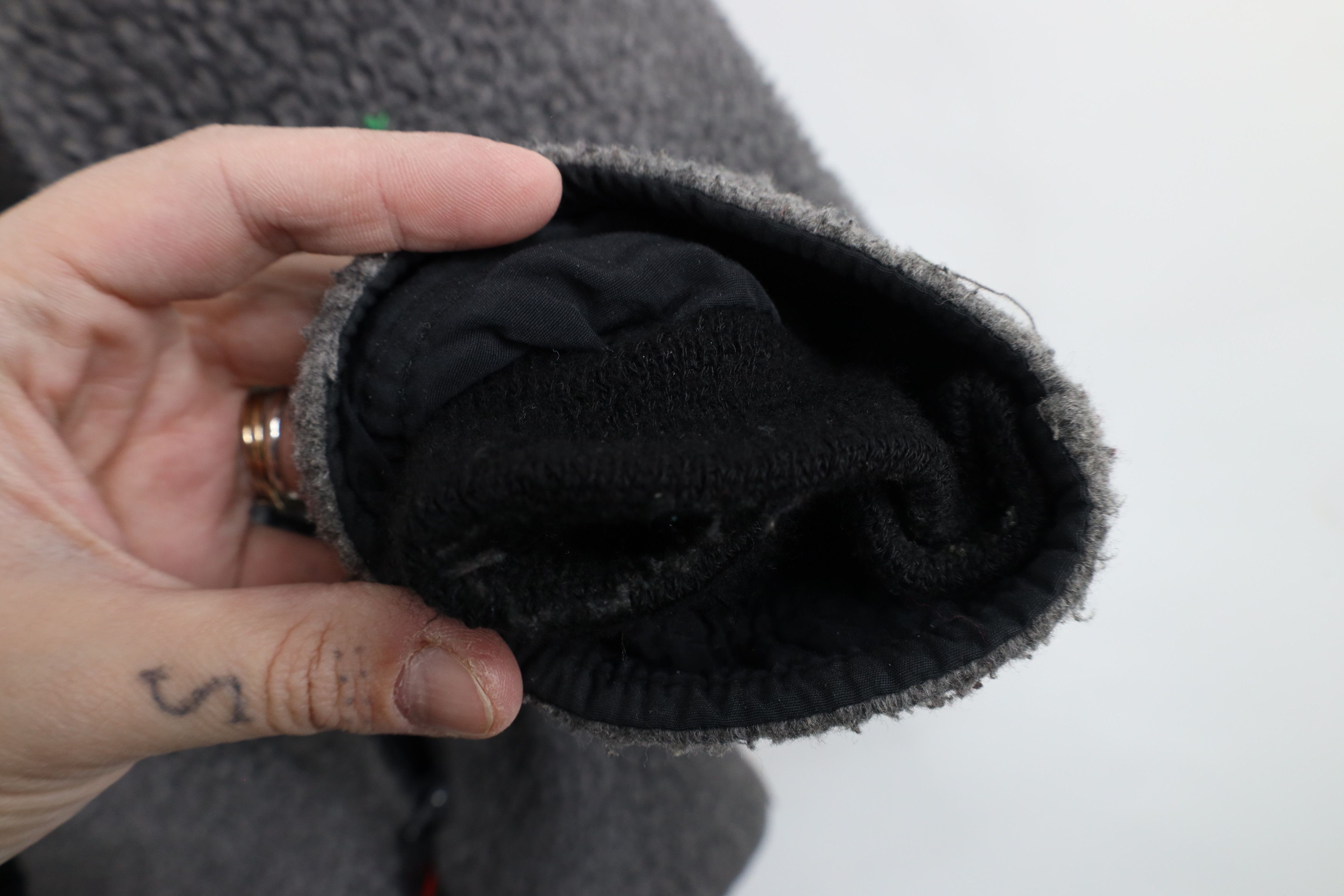 L.L. Bean Vintage 90s LL Bean Pile Fleece Full Zip Jacket Gray USA Size US L / EU 52-54 / 3 - 10 Thumbnail