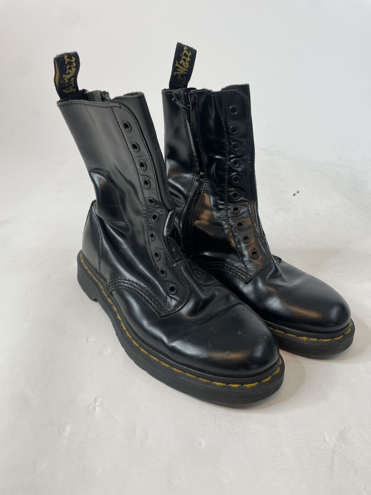 Dr. Martens × Vetements borderline 10-eye 1490 boots Size US 9 / EU 42 - 1 Thumbnail
