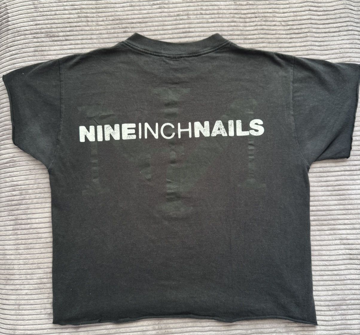 Band Tees Vintage 90s Nine Inch Nails Sin Band Tee Cropped Faded NIN Size US L / EU 52-54 / 3 - 1 Thumbnail