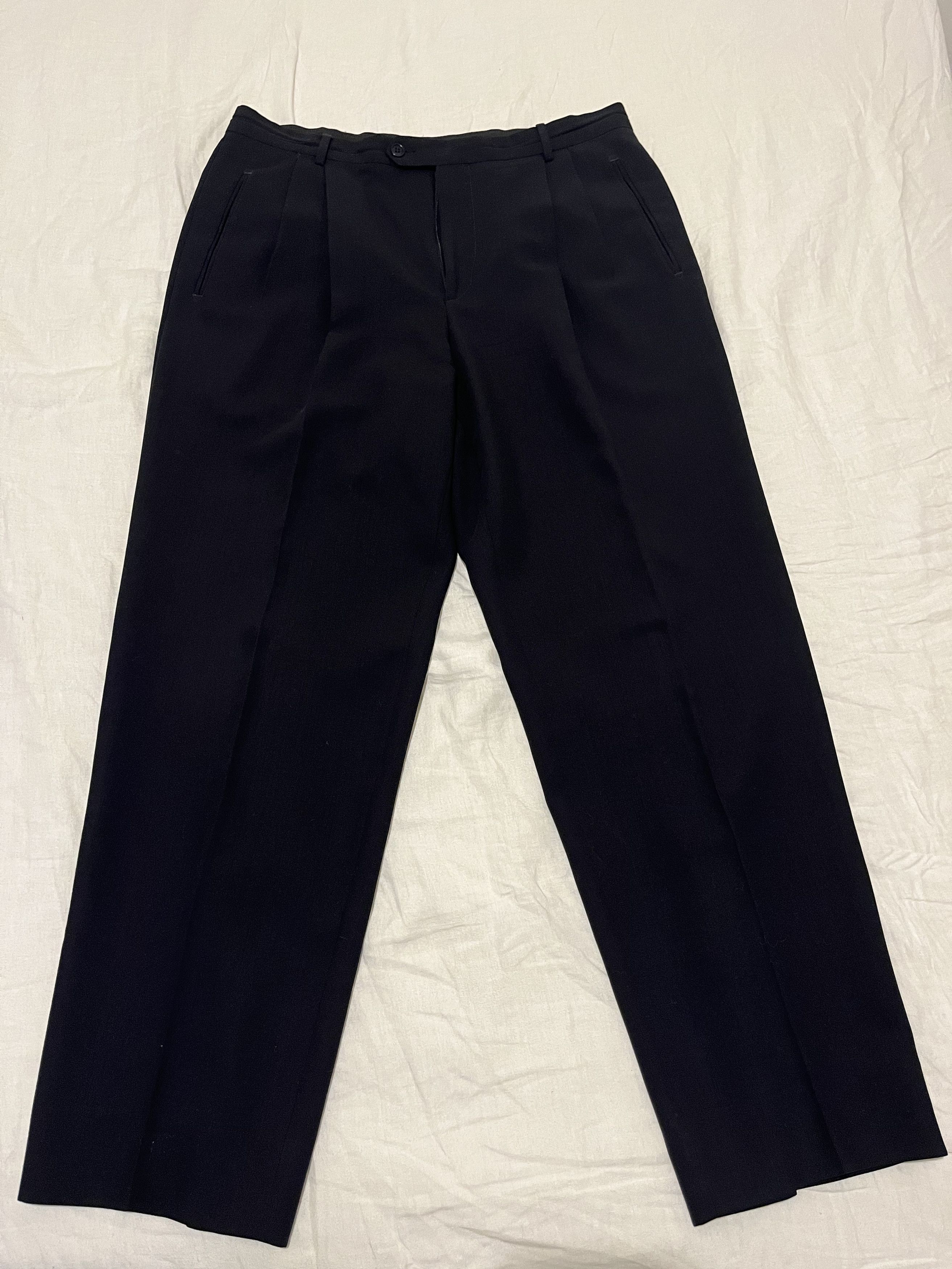 Emporio Armani 100% Virgil Wool Navy Emporia Armani Suit Size 52R - 4 Thumbnail