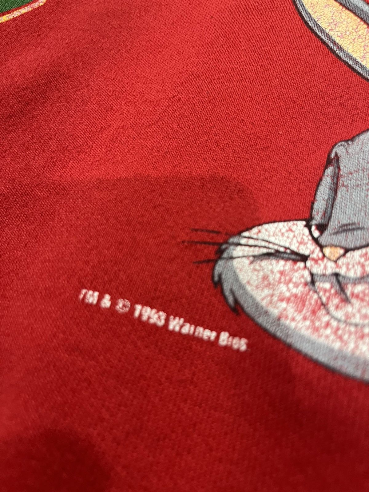 Vintage × Warner Bros 1993 Vintage Bugs Bunny Looney Tunes Crewneck Sweater Red L Size US L / EU 52-54 / 3 - 3 Thumbnail