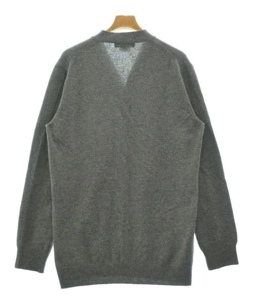 Comme des Garcons Homme Deux Sweater Cardigan Wool Plain Button Up V-neck Gray Size US L / EU 52-54 / 3 - 2 Thumbnail