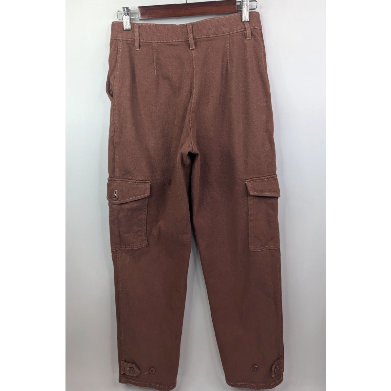Aritzia Aritzia Wilfred Free Womens Size 4 Modern High Waist Cargo Mocha Sorbet Pants Size 27" / US 4 / IT 40 - 4 Thumbnail