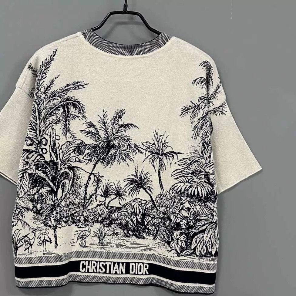 Dior Dior Coconut Tree Logo Cashmere Crewneck SS new 38 Size S / US 4 / IT 40 - 3 Thumbnail