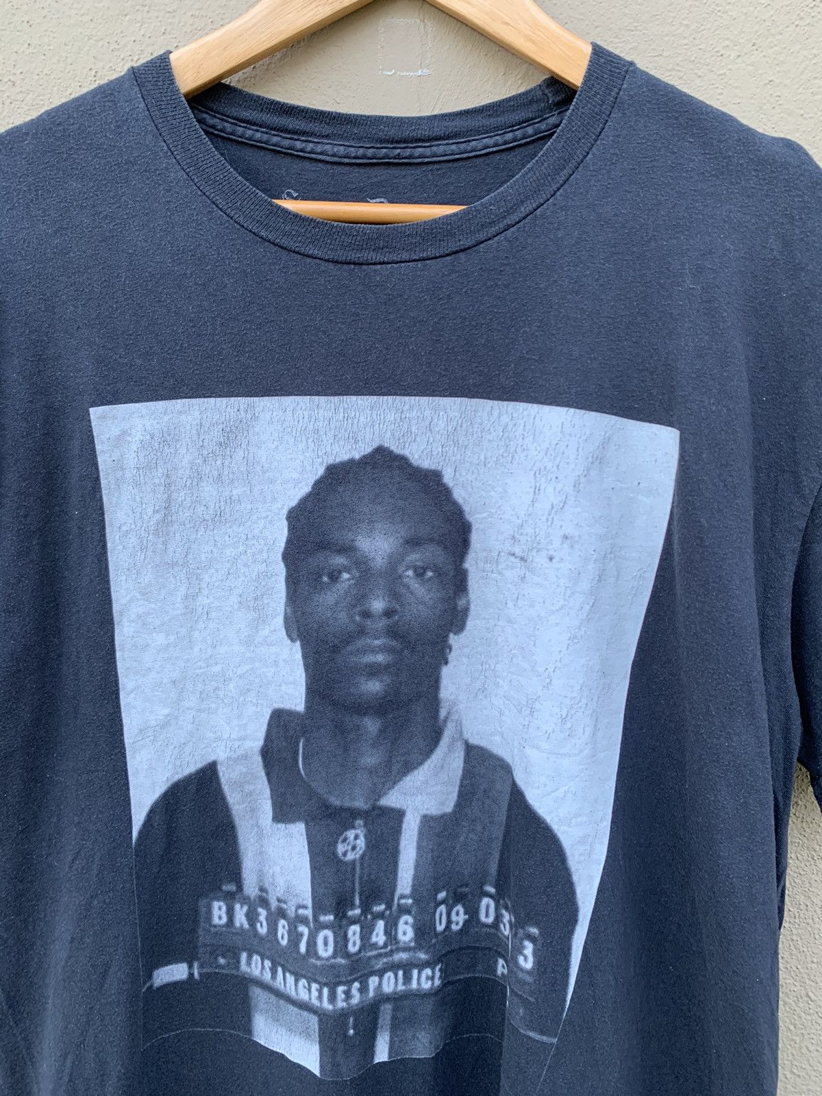 Rap Tees THRASHED Faded Black Snoop Dog Rap Tees Printed Size US L / EU 52-54 / 3 - 2 Thumbnail