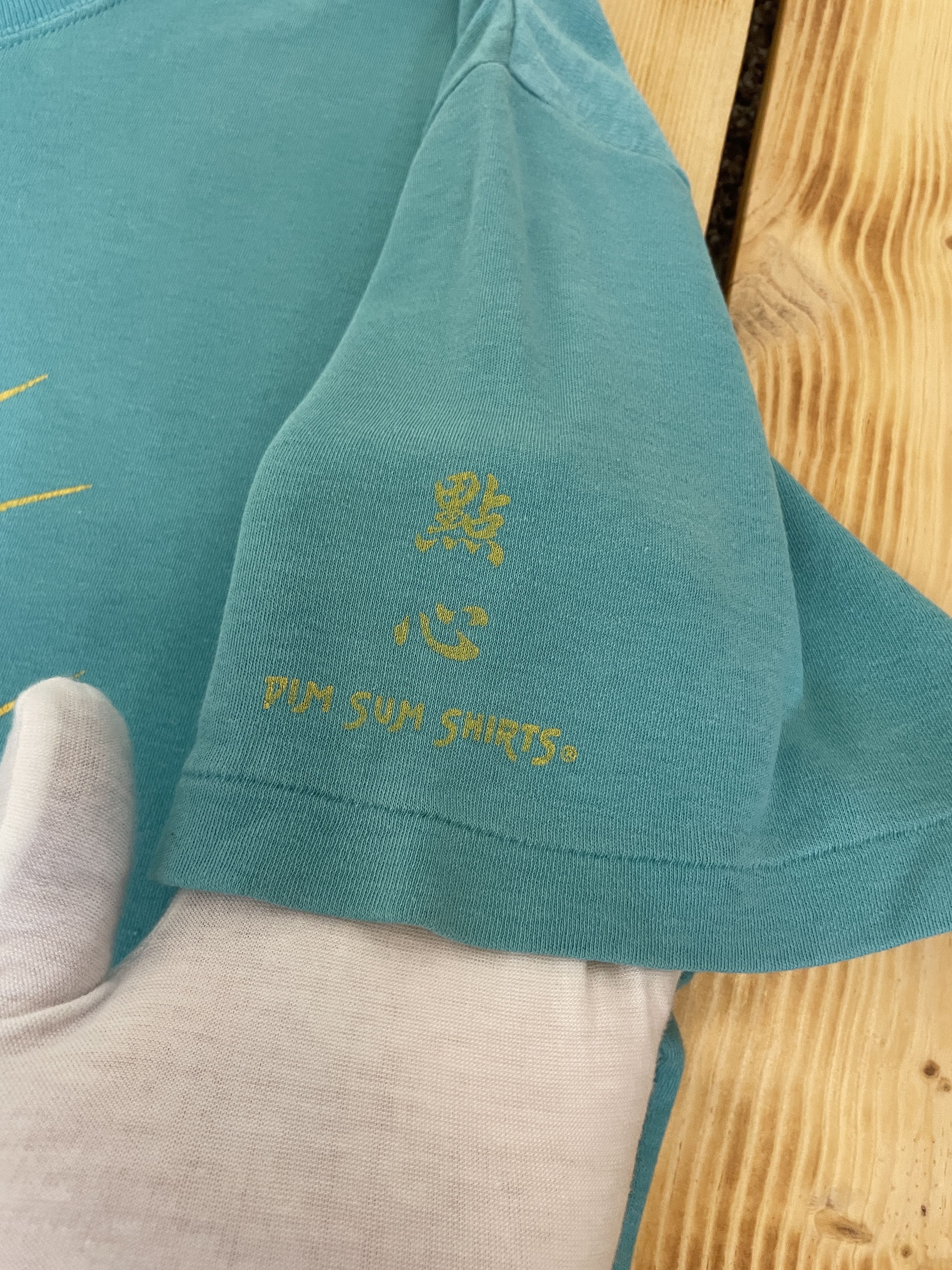 Vintage RARE Vintage 80’s T-Shirt Dim Sum Hong Kong Hieroglyphs Size US L / EU 52-54 / 3 - 11 Thumbnail