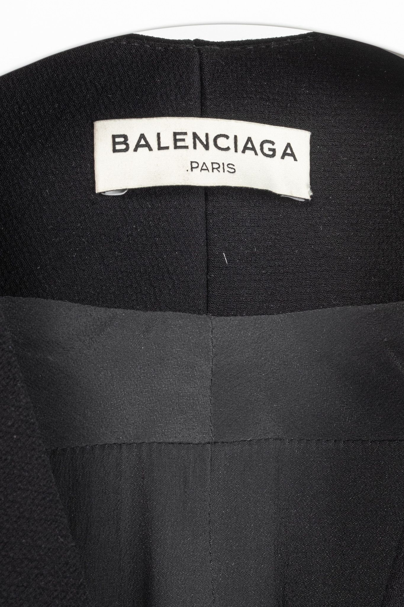 Balenciaga Balenciaga Black Crepe Back-Pleat Sleeveless Dress Size S / US 4 / IT 40 - 4 Thumbnail