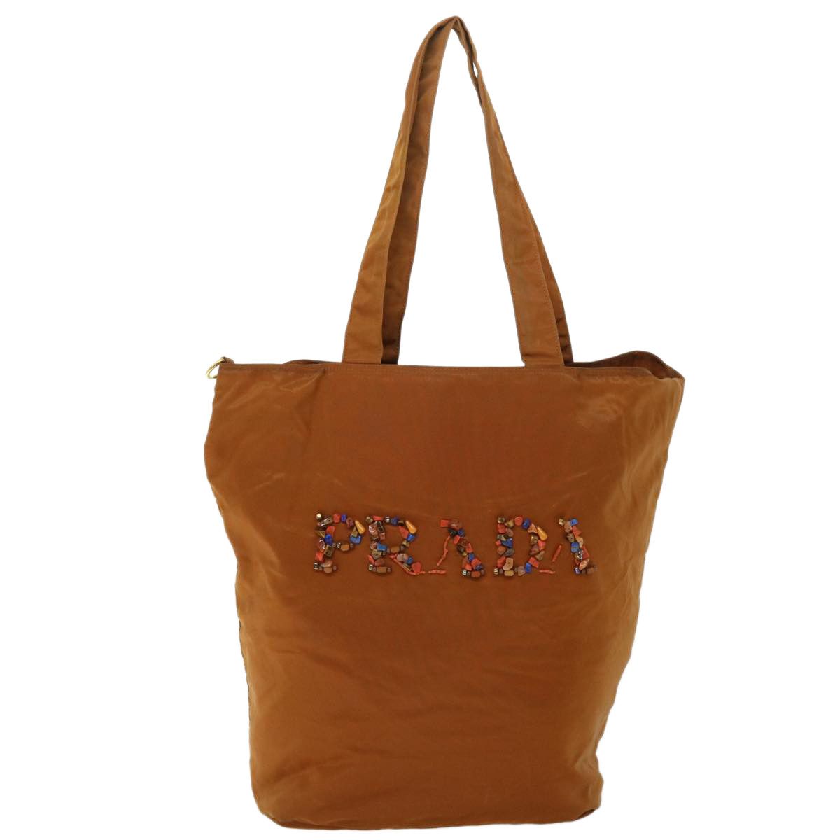 Prada Tessuto Brown Synthetic Tote Bag (Pre-Owned) Size ONE SIZE - 1 Thumbnail