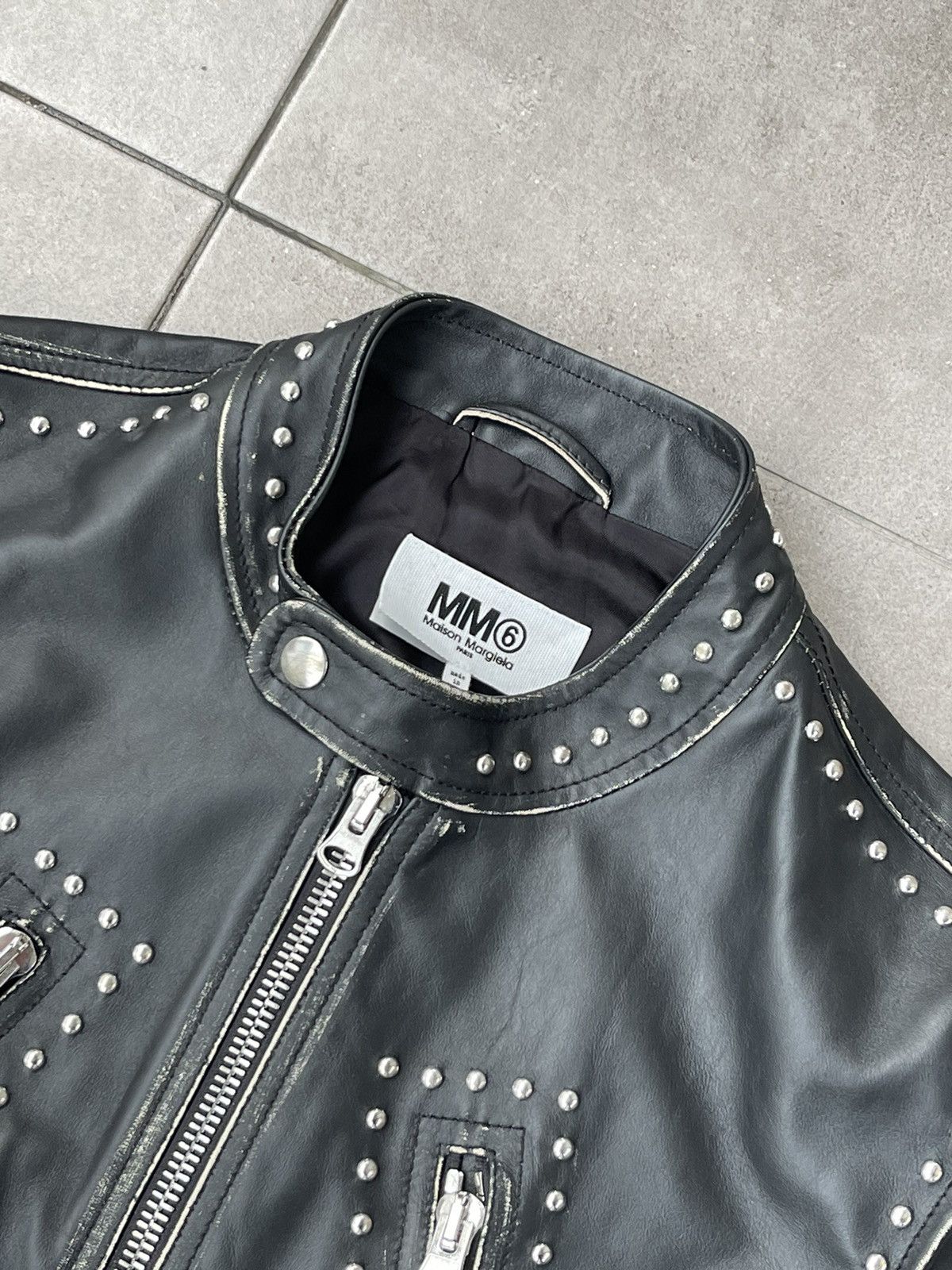 Maison Margiela !DS! SS22 Maison Margiela 5 ZIP Studded Leather Vest Gilet Size US S / EU 44-46 / 1 - 13 Thumbnail