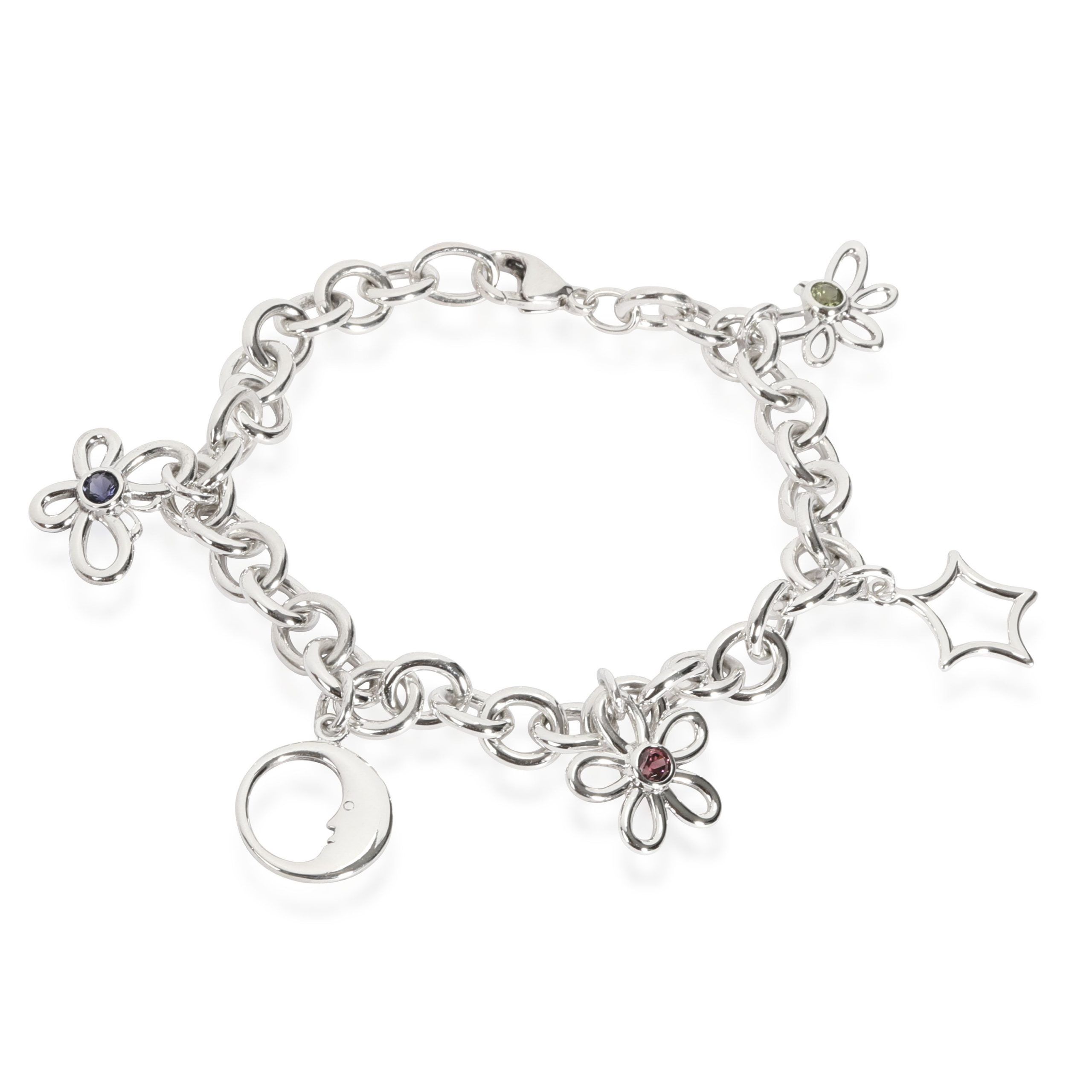 Tiffany & Co. Daisy  Moon Charm Bracelet in Sterling Silver