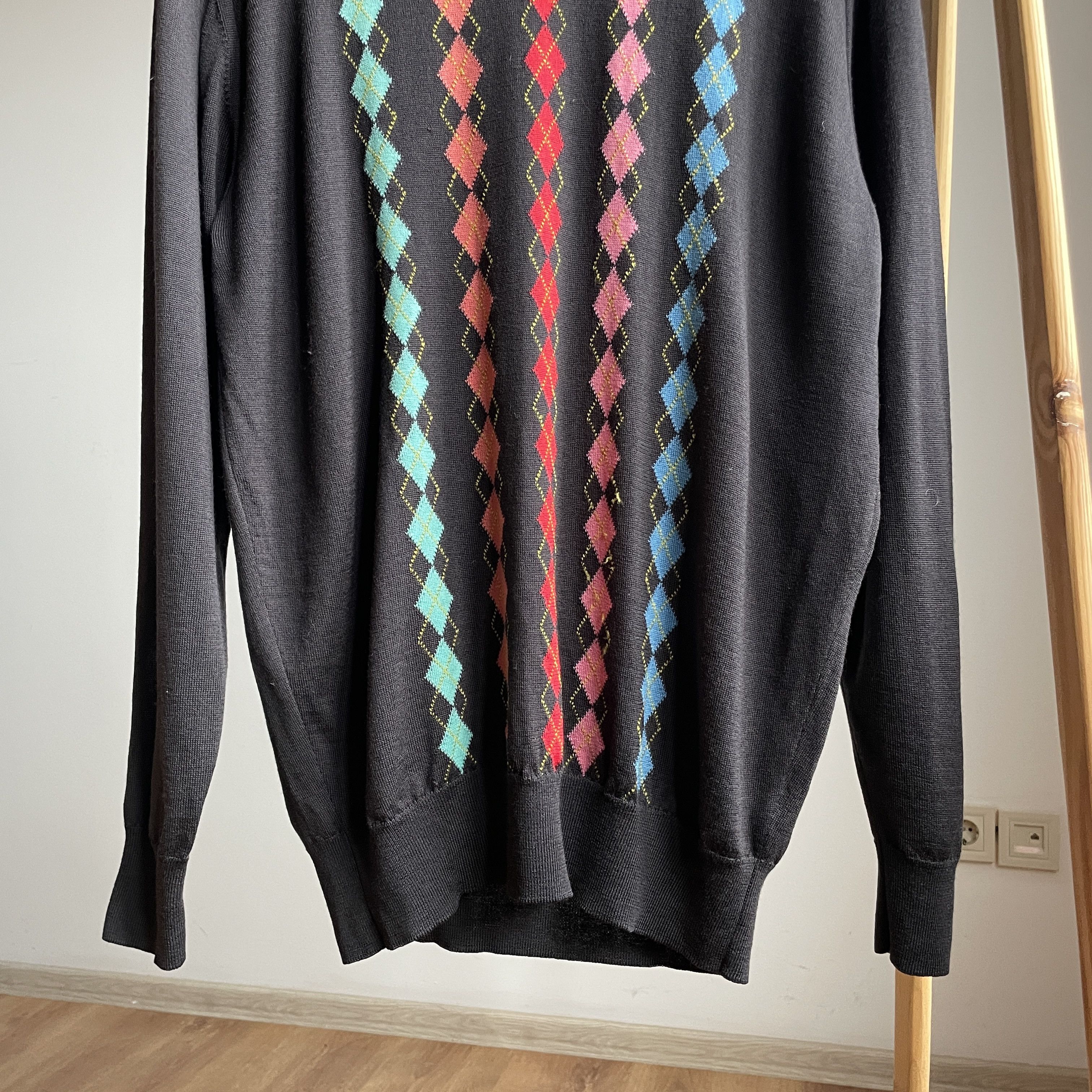 John Smedley John Smedley Geometric Pure Wool Sweater Size M Size US M / EU 48-50 / 2 - 5 Thumbnail
