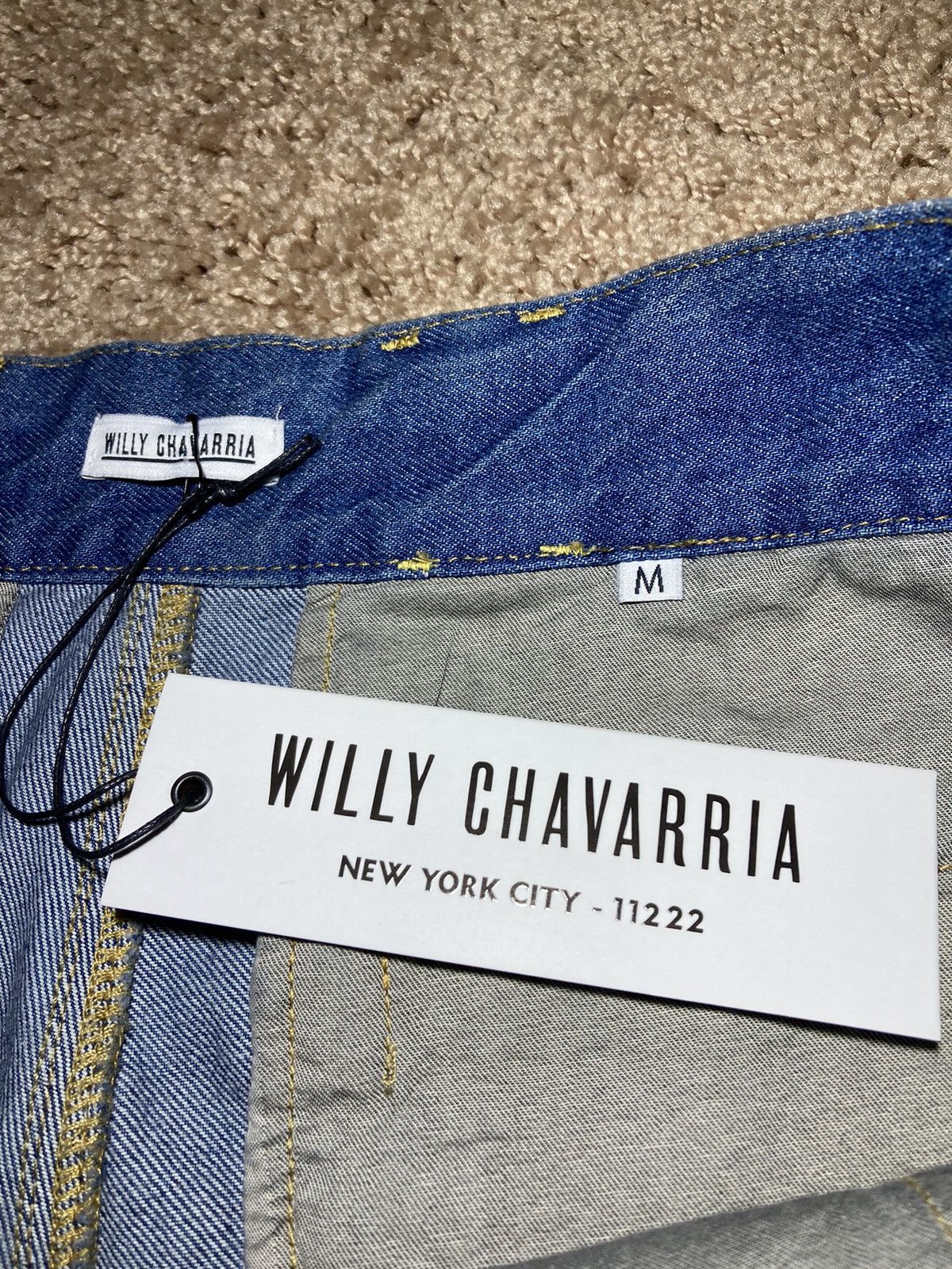 Willy Chavarria New SS24 Willy Chavarria Baggy Cargo Big Daddy Jeans 2024 90 Size US 34 / EU 50 - 6 Thumbnail