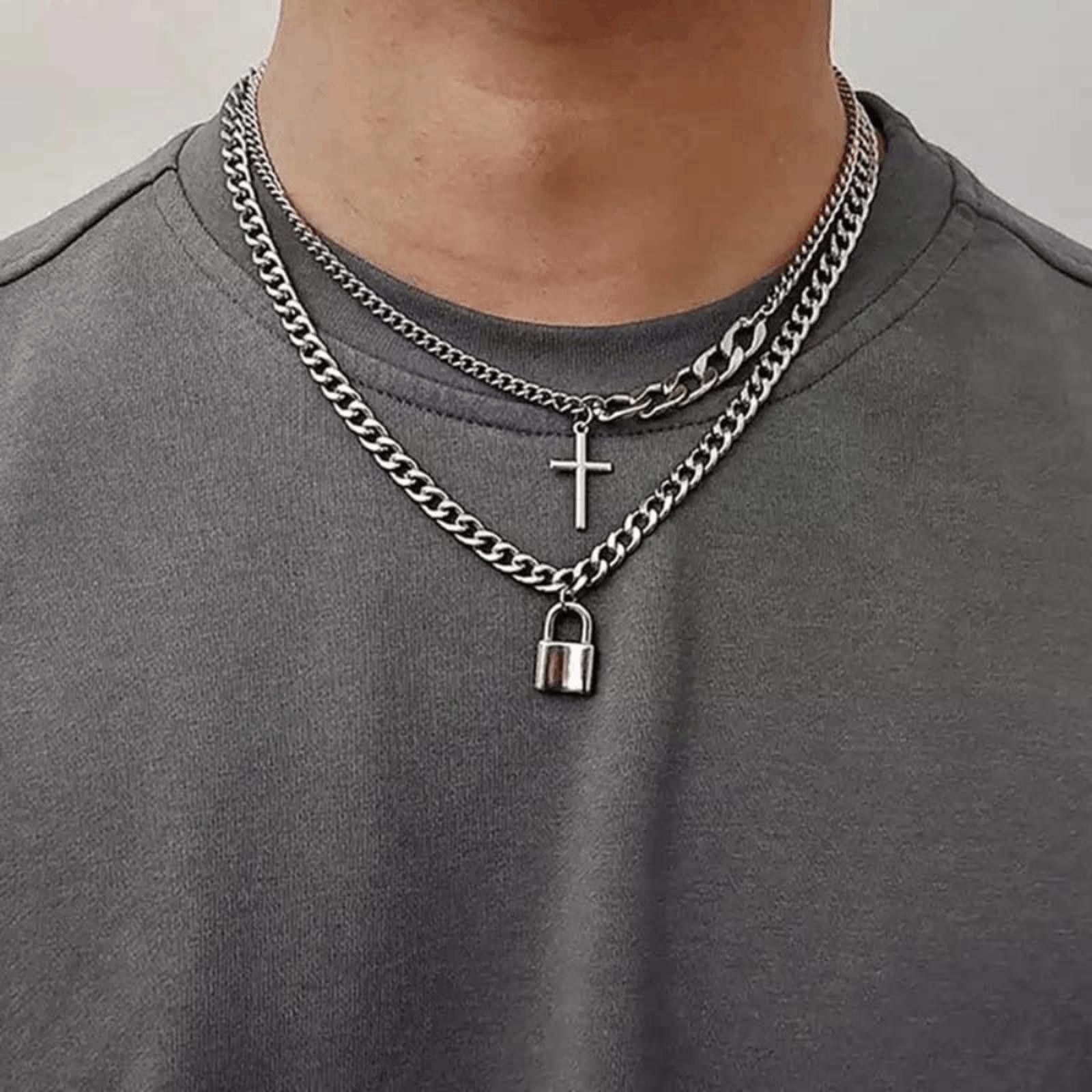 Jewelry Lock Chain Necklace Size ONE SIZE - 1 Thumbnail