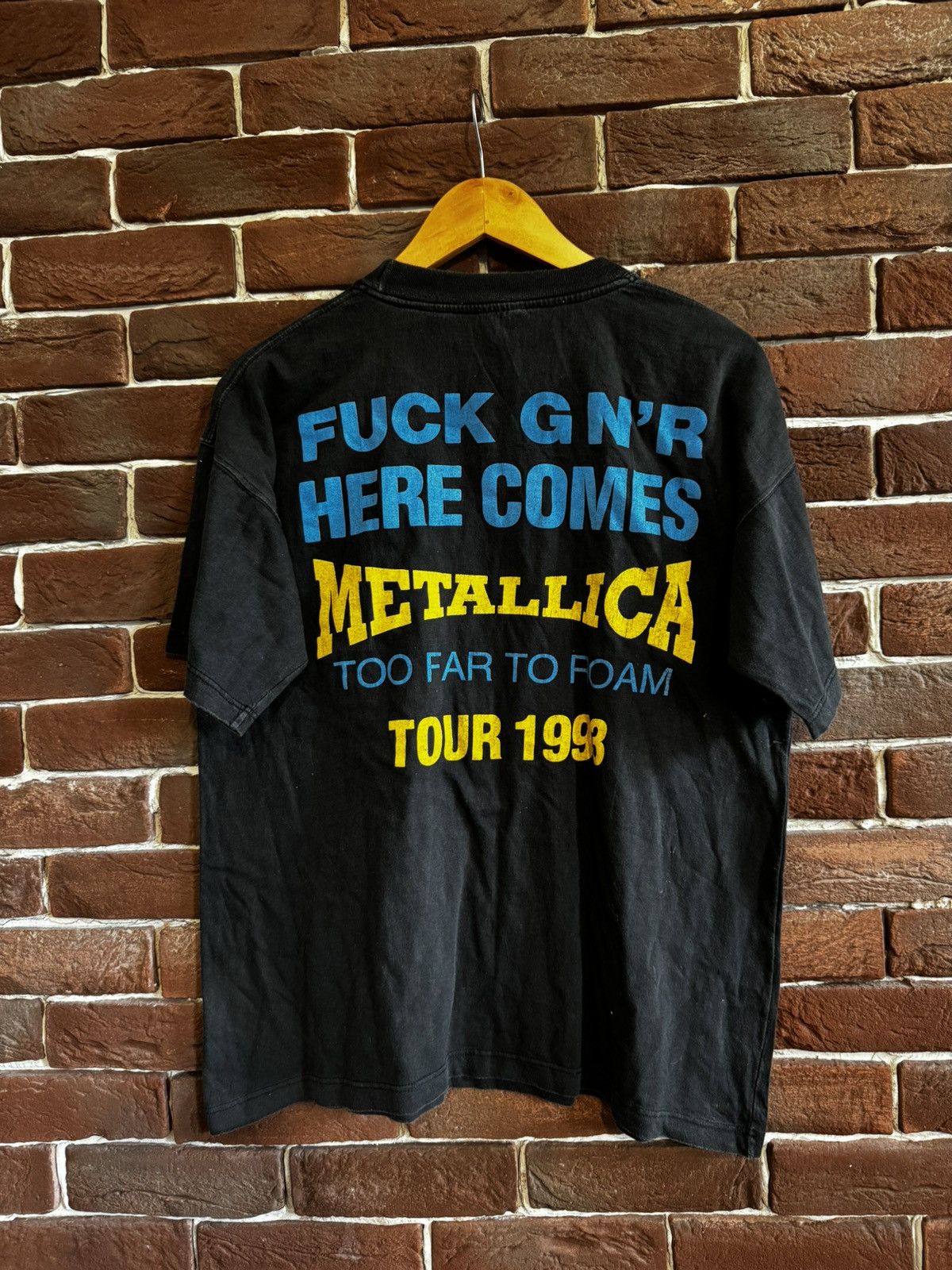 Band Tees Rare Vintage 90s Metallica Fuck Guns n Roses Metal Band Tee Size US L / EU 52-54 / 3 - 2 Thumbnail