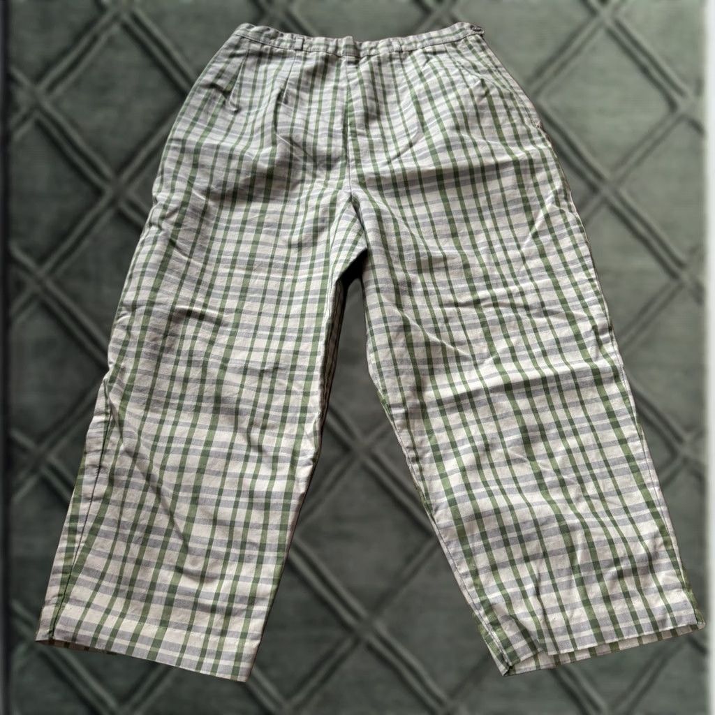 Vintage 1950s Side ZIP Pants Westernwear 40s Clam Digger Women’s plaid 26x19 Denim Ranch Maid Mens Womens Girls Boys Size 26" / US 2 / IT 38 - 1 Thumbnail
