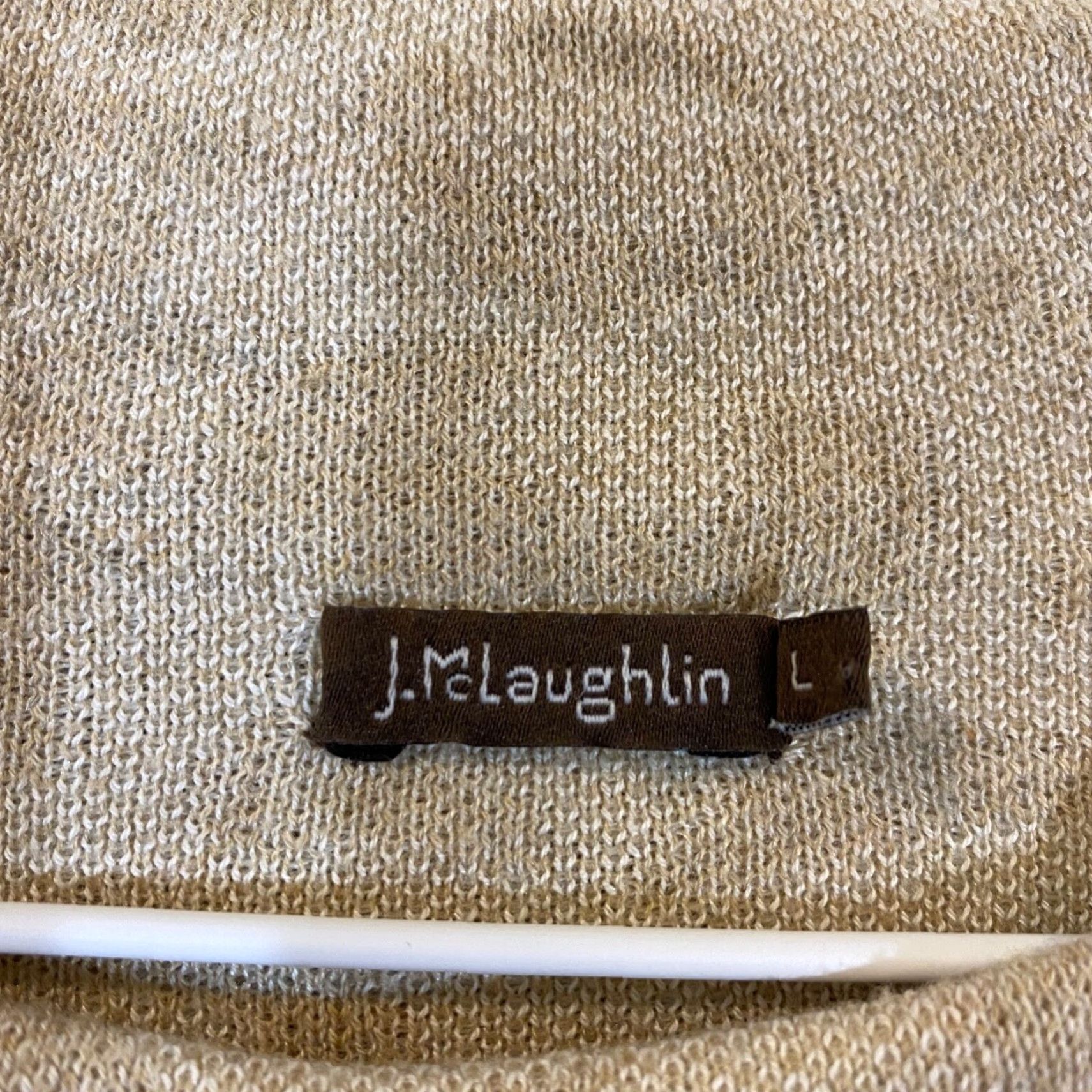 J.McLaughlin VINTAGE J. McLaughlin Sweater Women's Large Brown Animal Print Pullover Long Sleeve Casual Winter Size L / US 10 / IT 46 - 2 Thumbnail