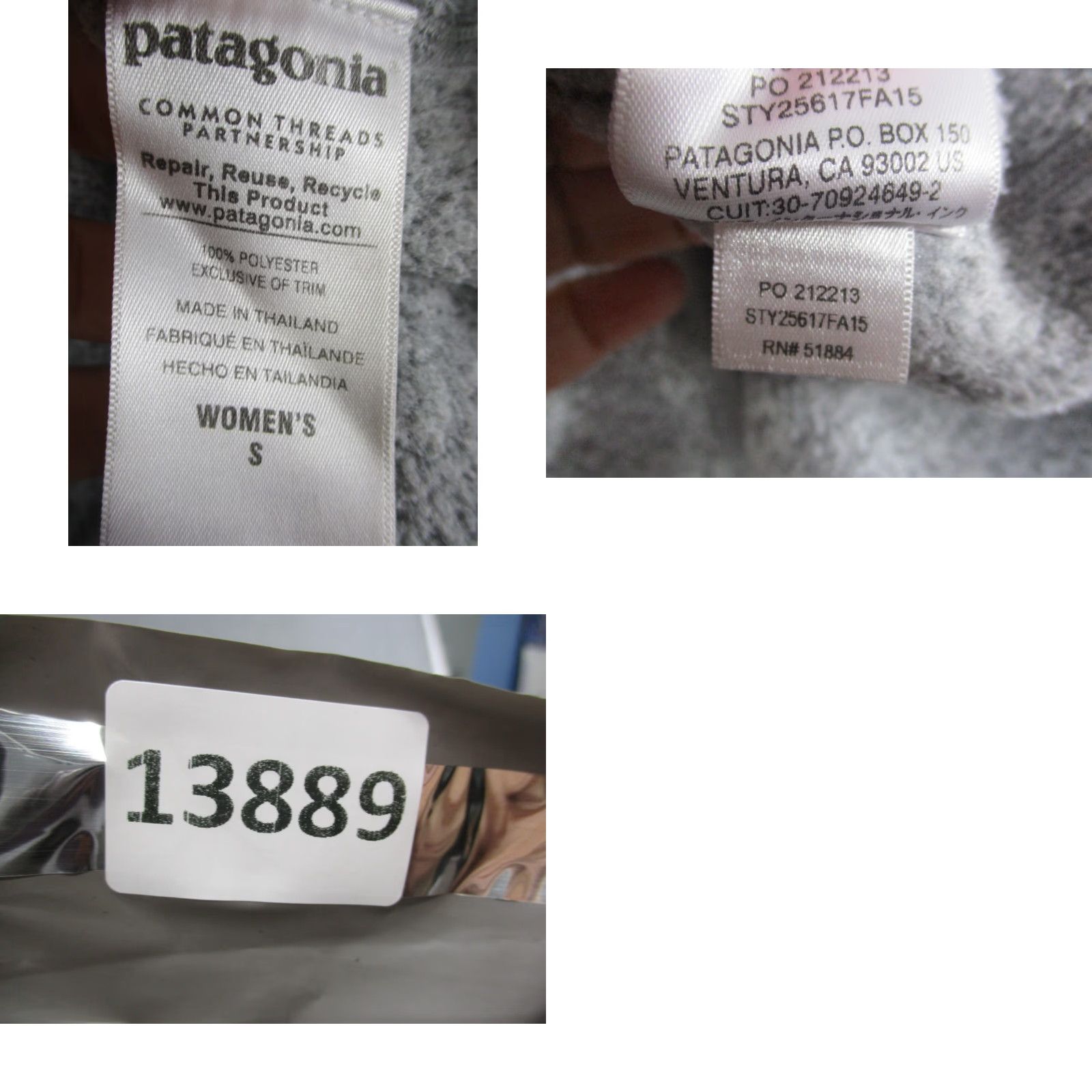 Patagonia VINTAGE Patagonia Fleece Pullover Womens Small Heathered Gray Pullover Jacket Size S / US 4 / IT 40 - 8 Thumbnail
