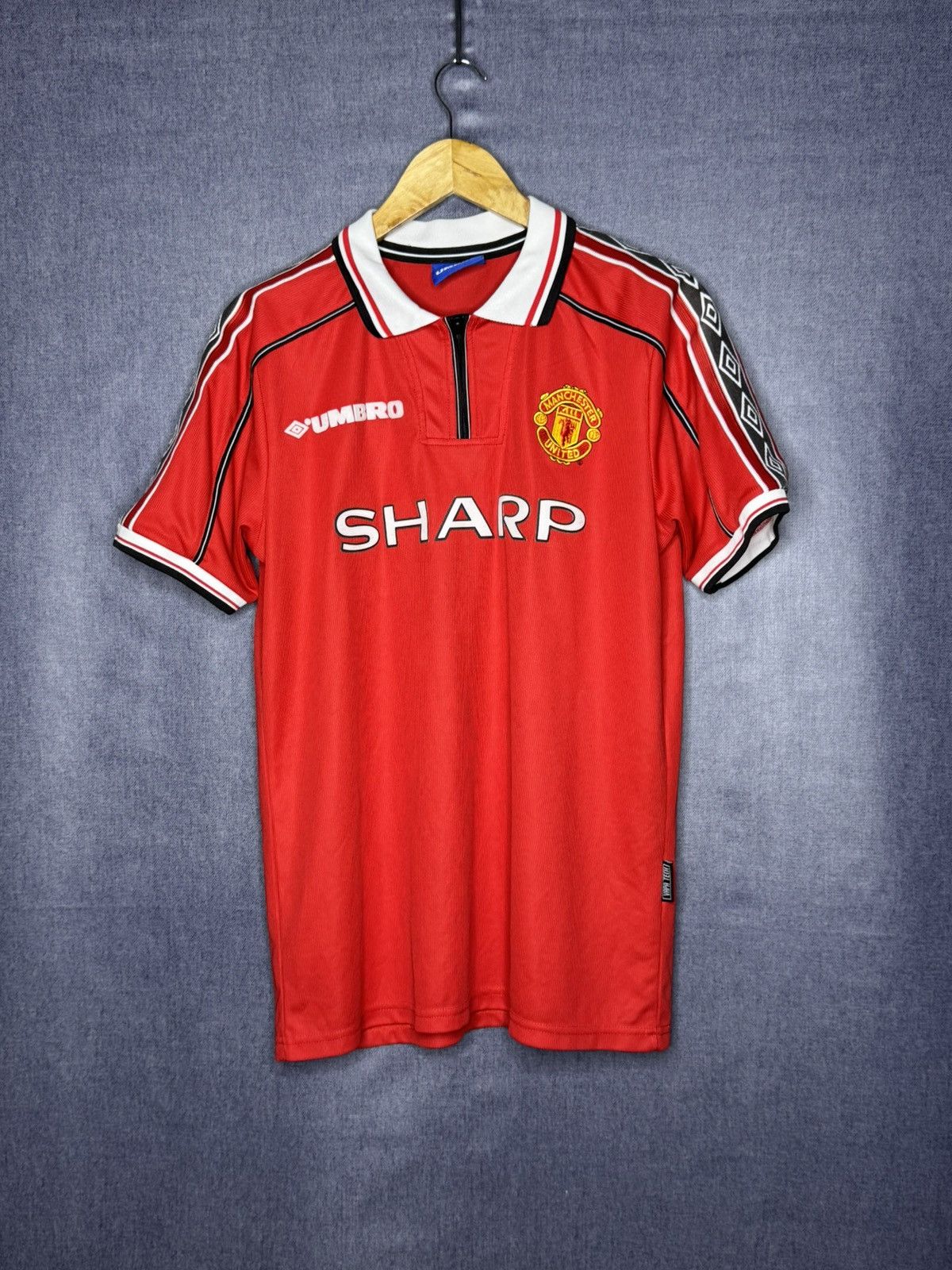 Umbro Beckham#7 Vintage Umbro Manchester United Sharp Jersey Retro Size US M / EU 48-50 / 2 - 1 Thumbnail