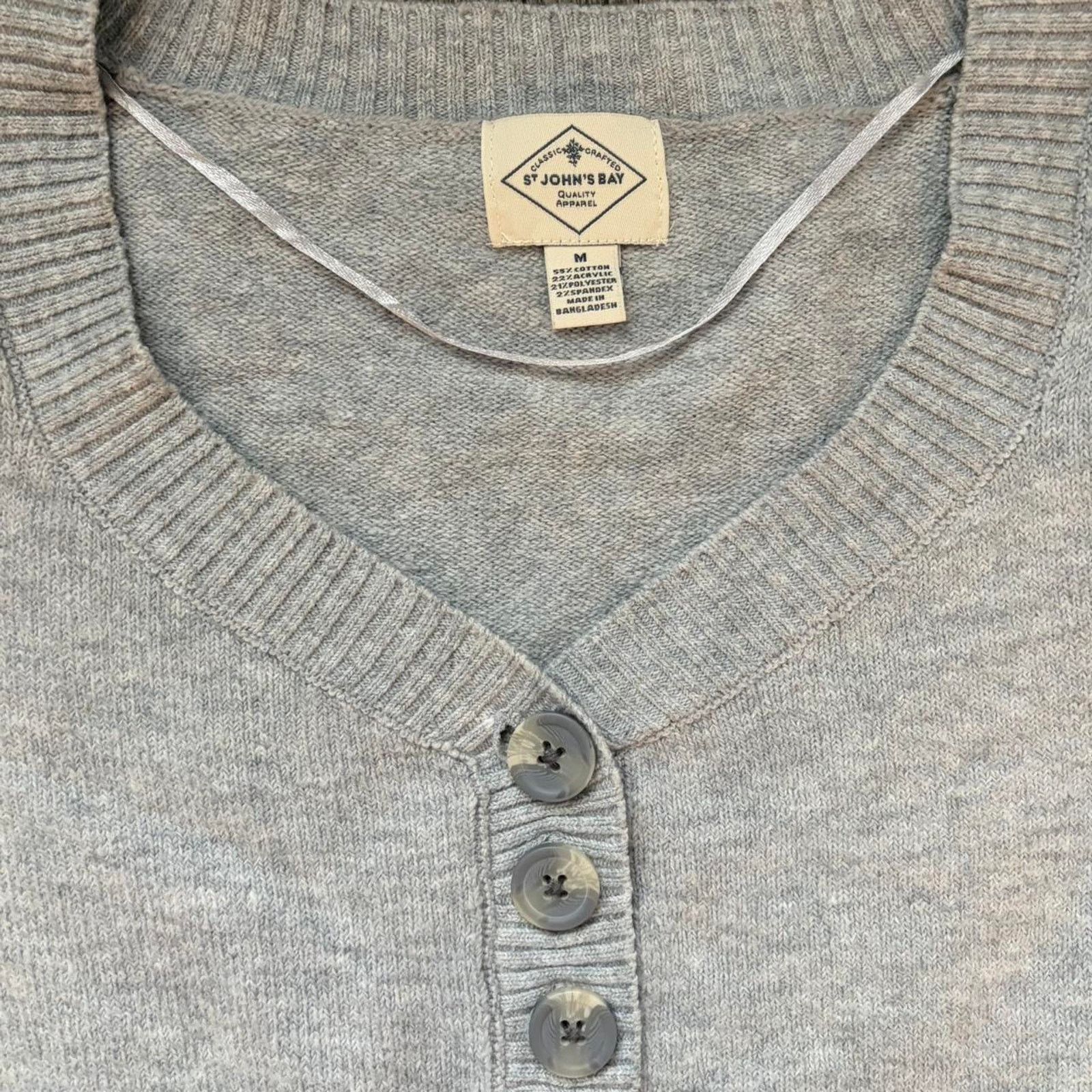 St. Johns Bay St johns bay grey button up Long Sleeve Size M / US 6-8 / IT 42-44 - 2 Thumbnail