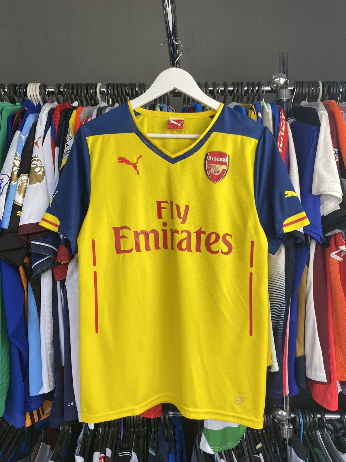 Puma 2014/15 PUMA ARSENAL AWAY SOCCER FOOTBALL JERSEY SHIRT Size US S / EU 44-46 / 1 - 1 Thumbnail