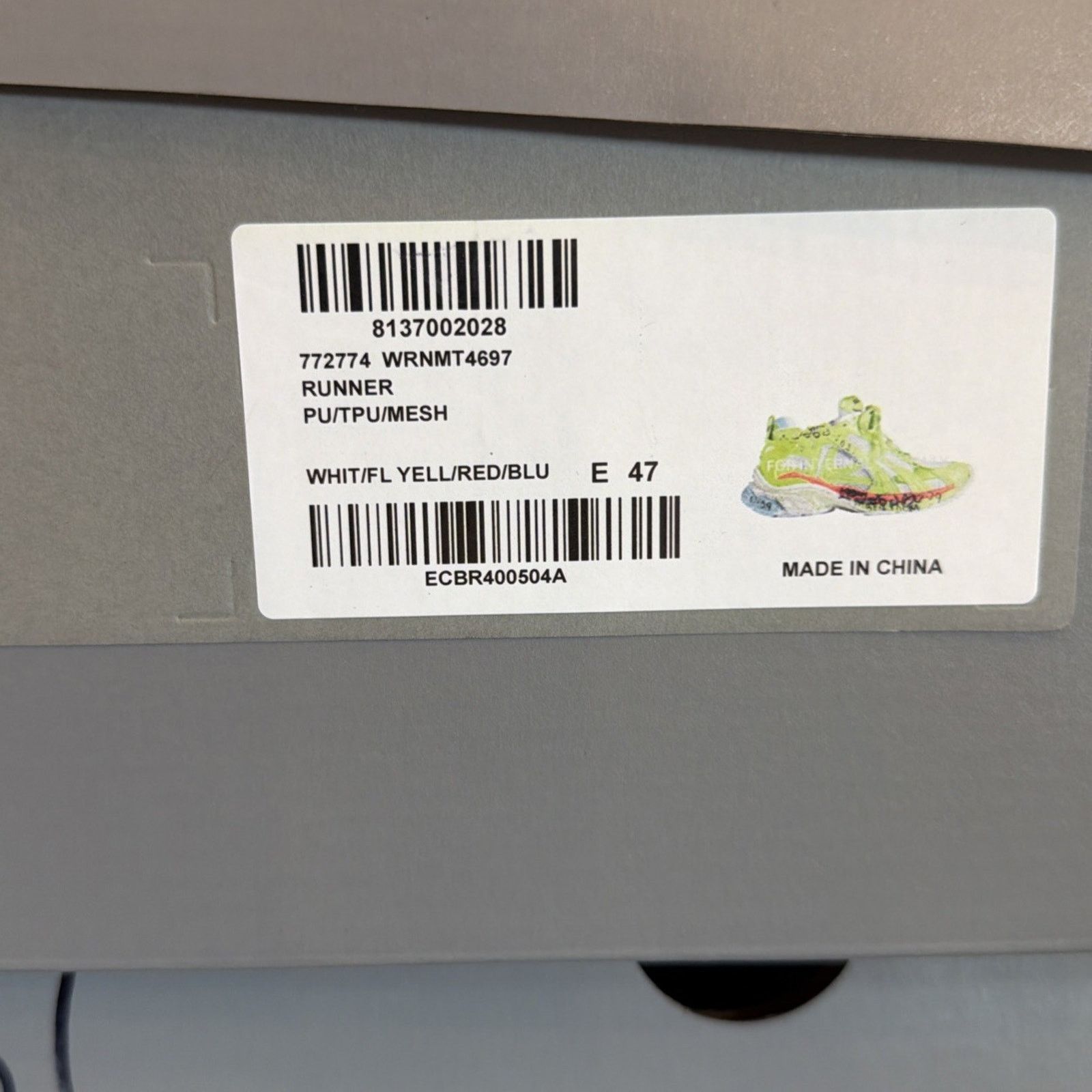 Balenciaga Size 47EU/14US - Balenciaga Runner Marathon Unreleased NEW Size US 14 / EU 47 - 10 Thumbnail