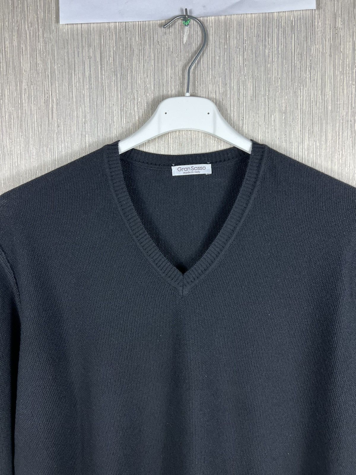 Gran Sasso Gran Sasso virgin wool casual v-neck knit sweater old money Size US L / EU 52-54 / 3 - 5 Thumbnail