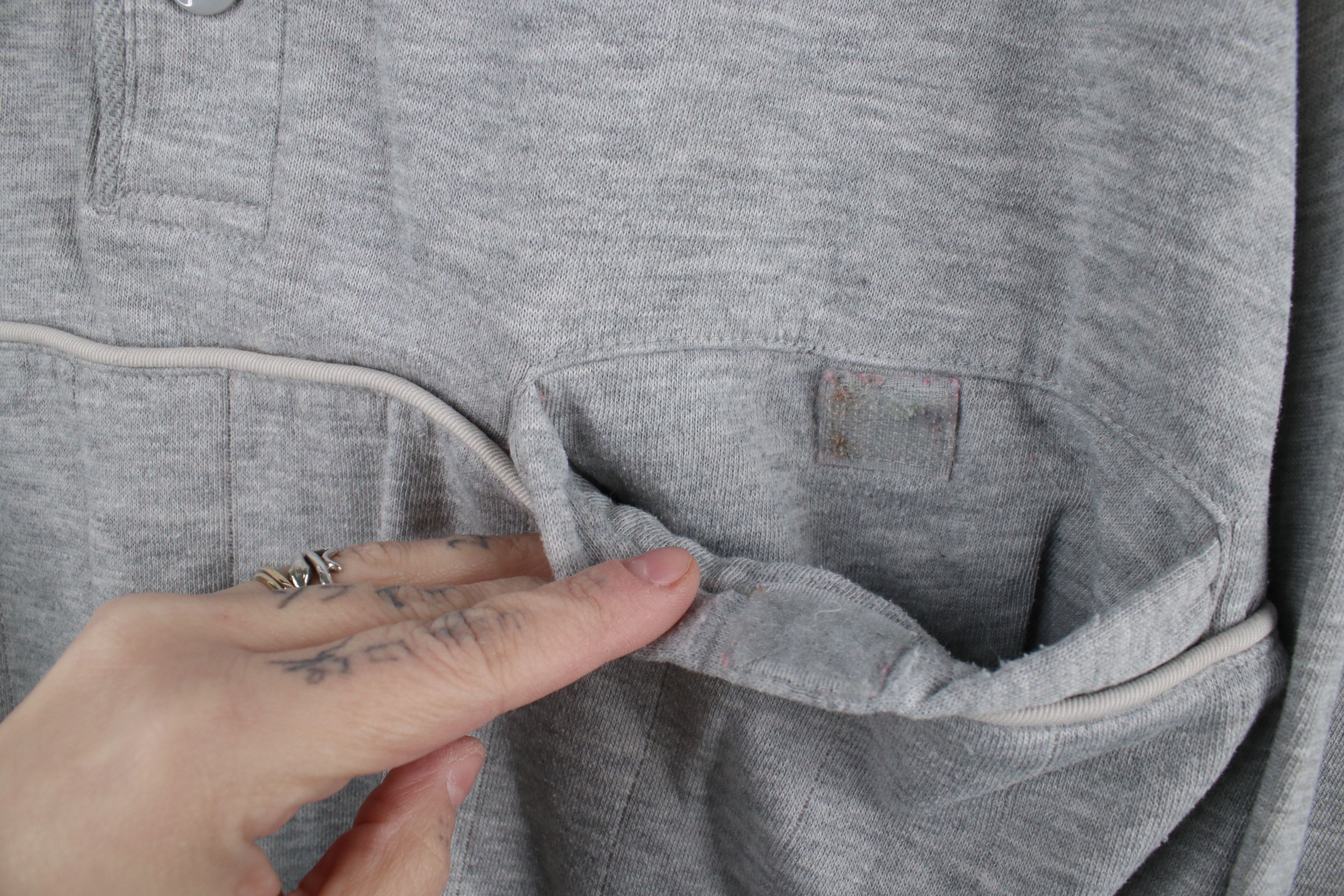 Vintage Vintage 90s Streetwear Striped Collared Pullover Sweatshirt Size US XXL / EU 58 / 5 - 4 Thumbnail