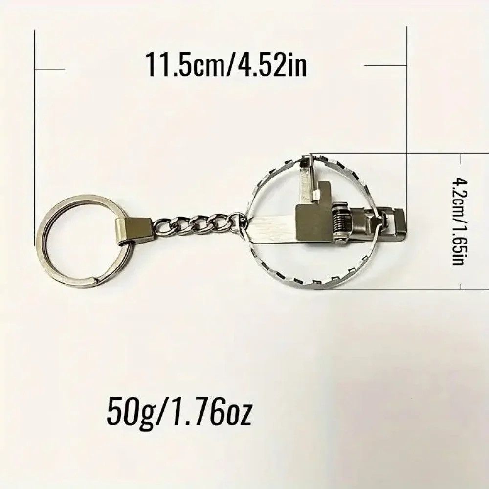 Other Fashionable and exquisite stainless steel mini clip keychain Size ONE SIZE - 3 Thumbnail