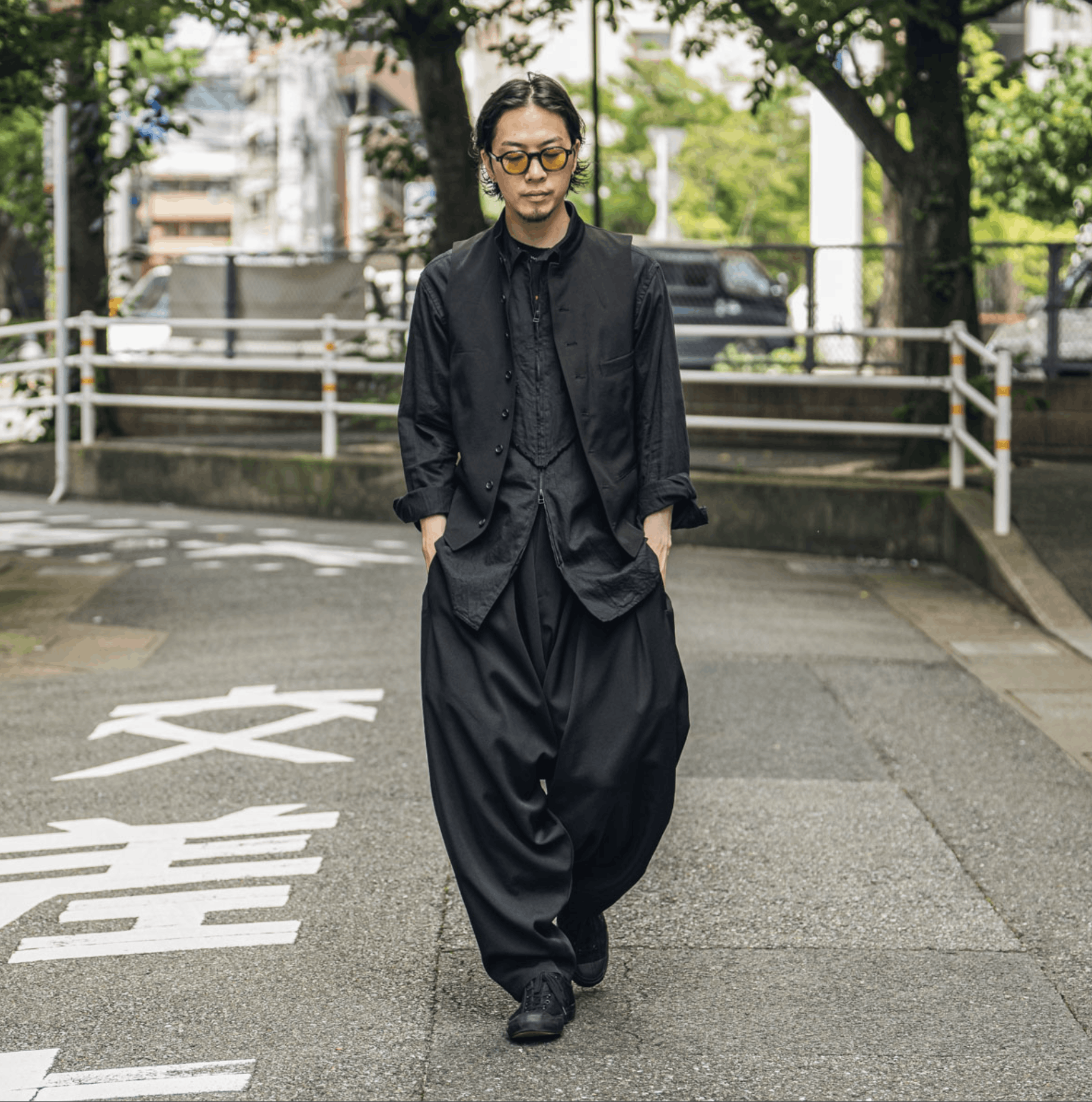 Yohji Yamamoto Yohji Yamamoto Pour Homme - W/Gabardine Drape Pants Size US 30 / EU 46 - 6 Thumbnail