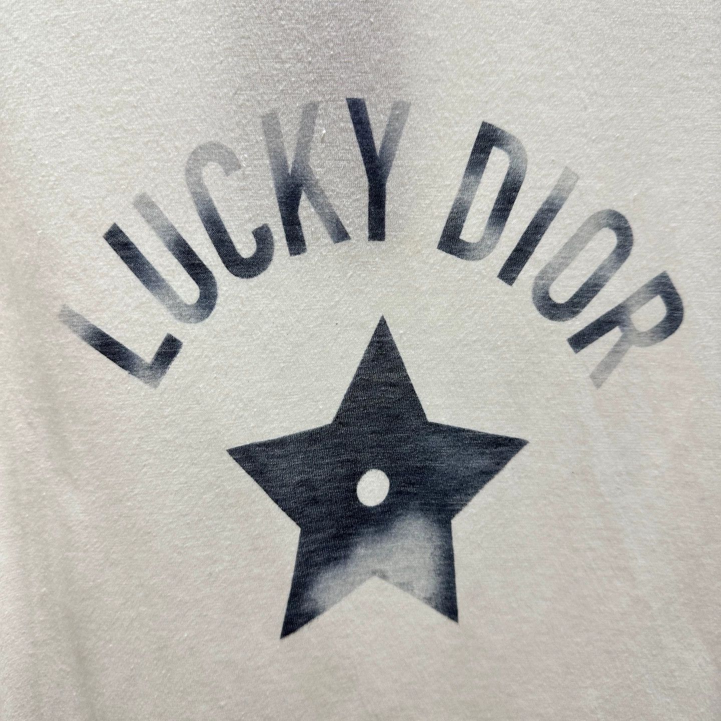 Dior Christian Dior apr698 star slogan print short tee s Size S / US 4 / IT 40 - 6 Thumbnail
