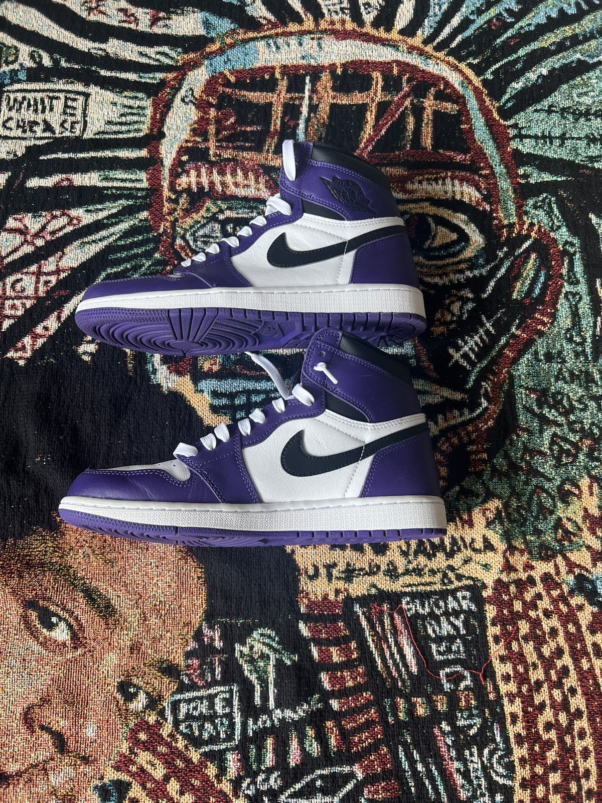 Jordan Brand × Nike Air Jordan 1 OG “Court Purple White” 2020 Size US 9 / EU 42 - 2 Thumbnail