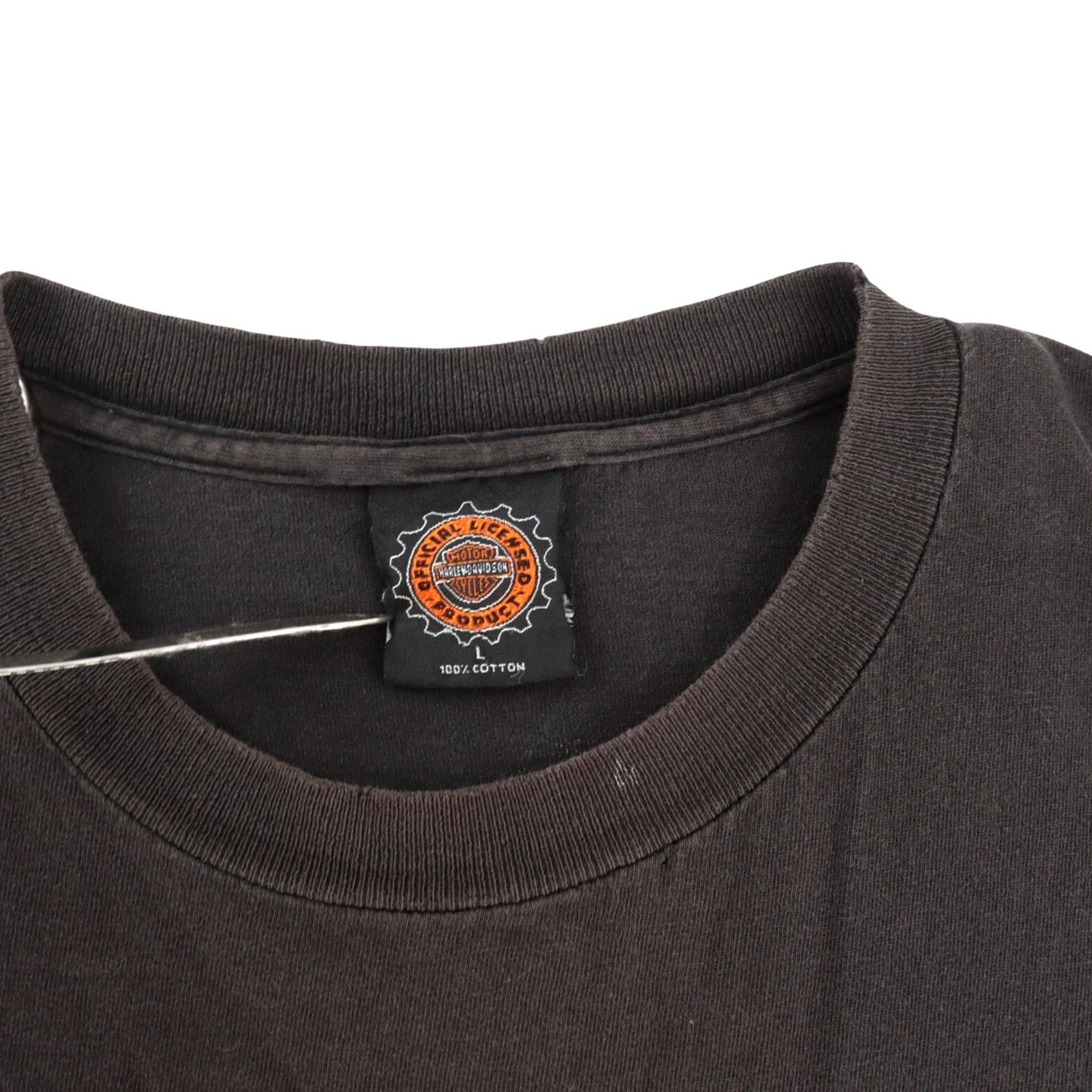 Harley Davidson VINTAGE Harley-Davidson Shirt Mens L Black Logo Hollywood California Biker Motorcycle 90s Size US L / EU 52-54 / 3 - 3 Thumbnail
