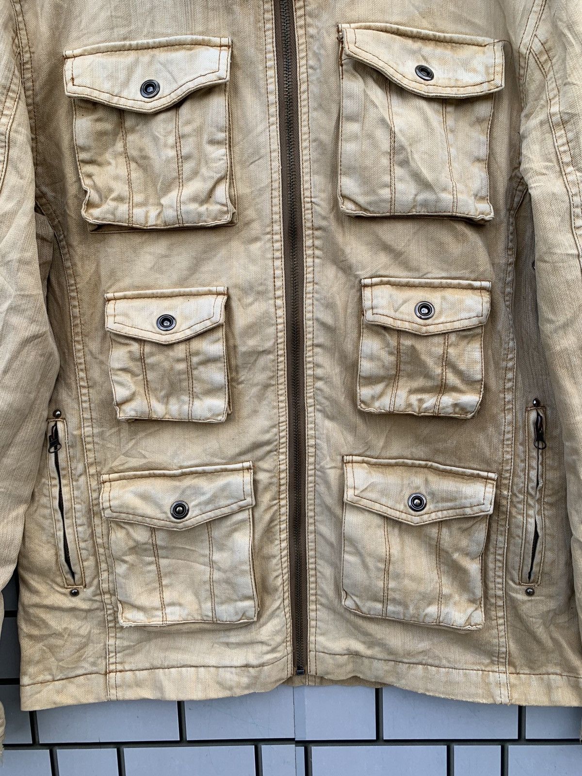 In The Attic Japanese Brand in tha attic Multic Pocket Distressed Jacket Size US L / EU 52-54 / 3 - 6 Thumbnail